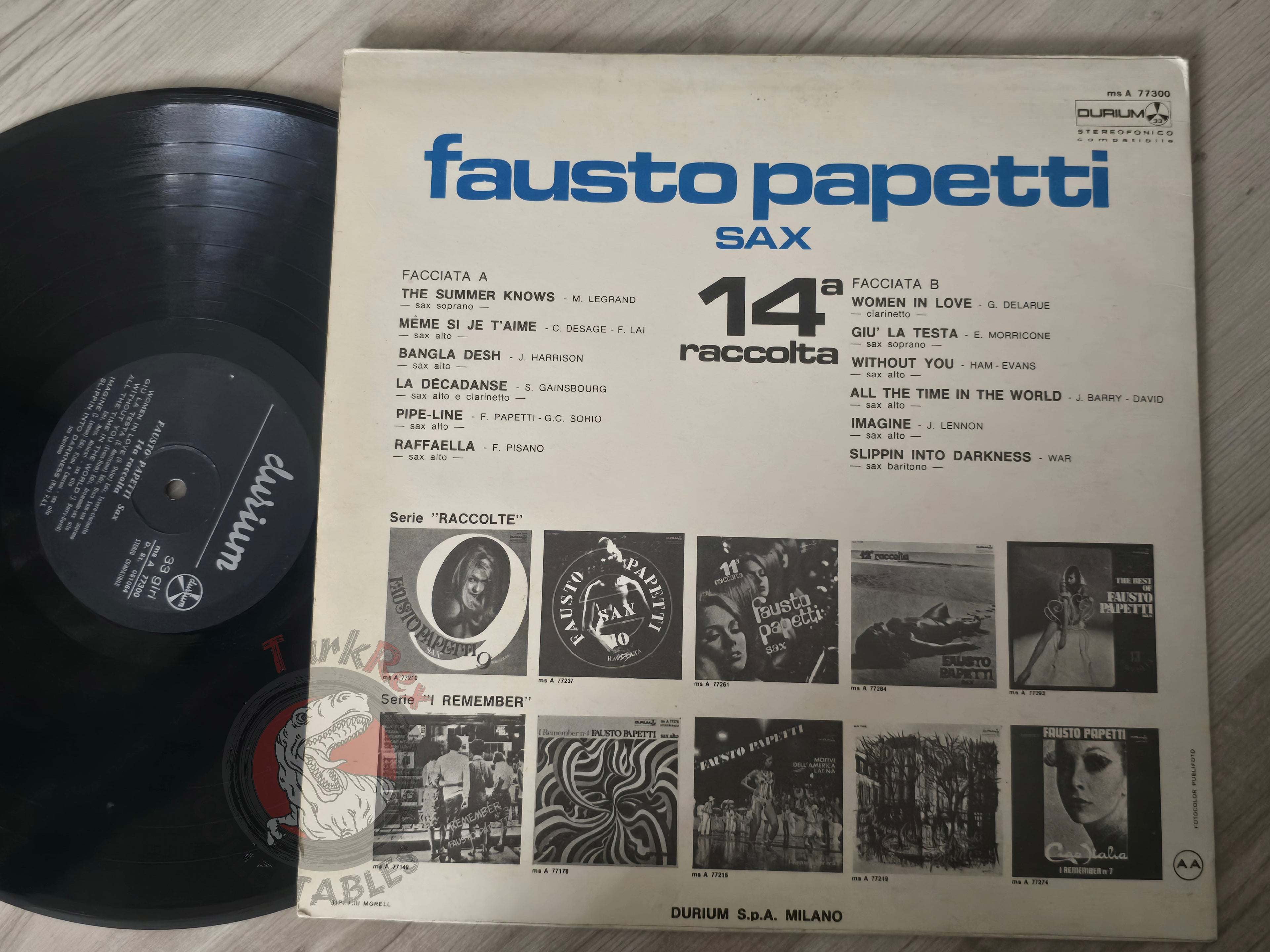 Fausto Papetti – 14a Raccolta Turkish Pressing Vinyl Turkey Edition