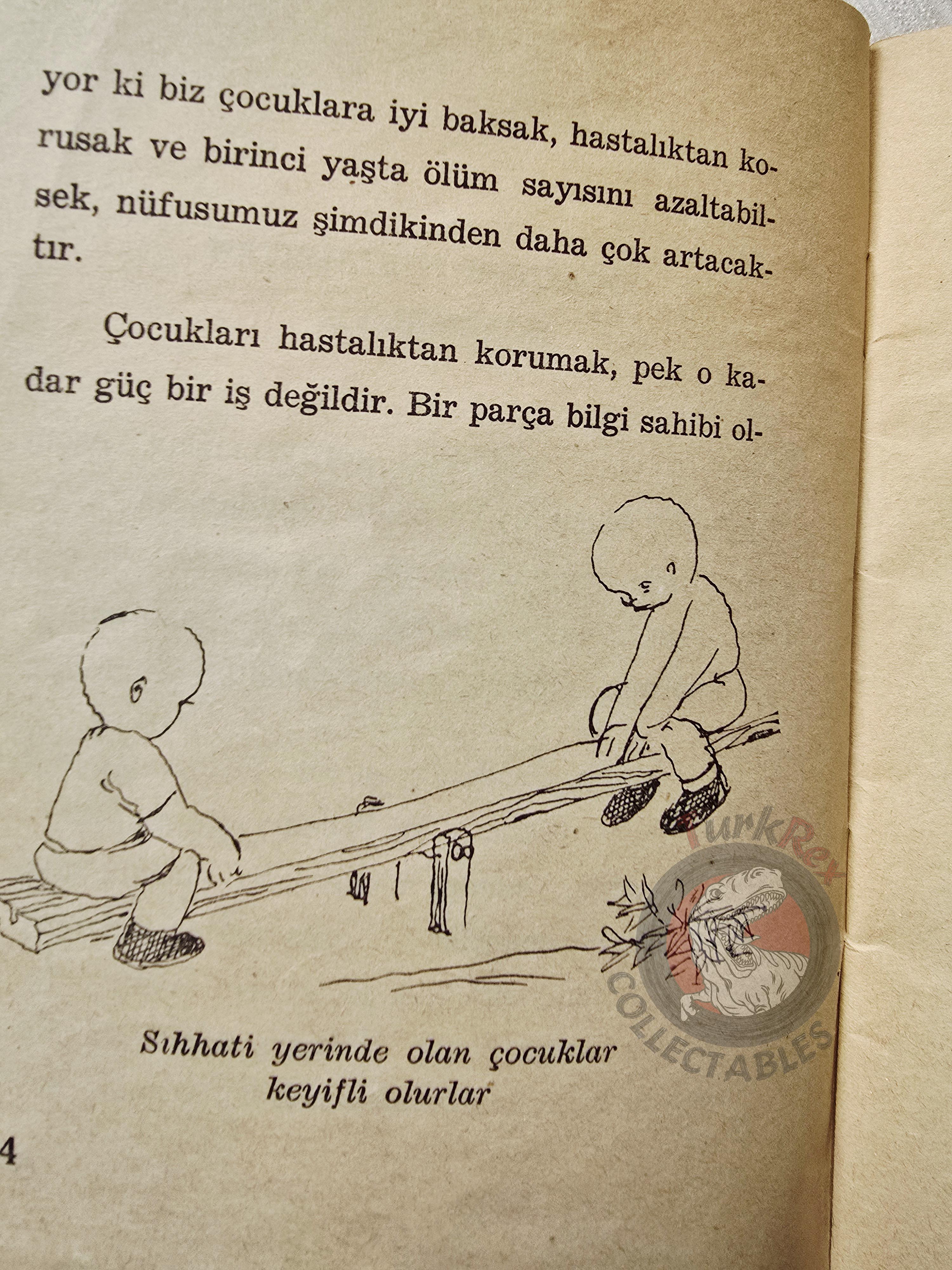 American Marshall Plan - Let's Protect Our Children from Diseases 1953 1st Turkish Book Turkey