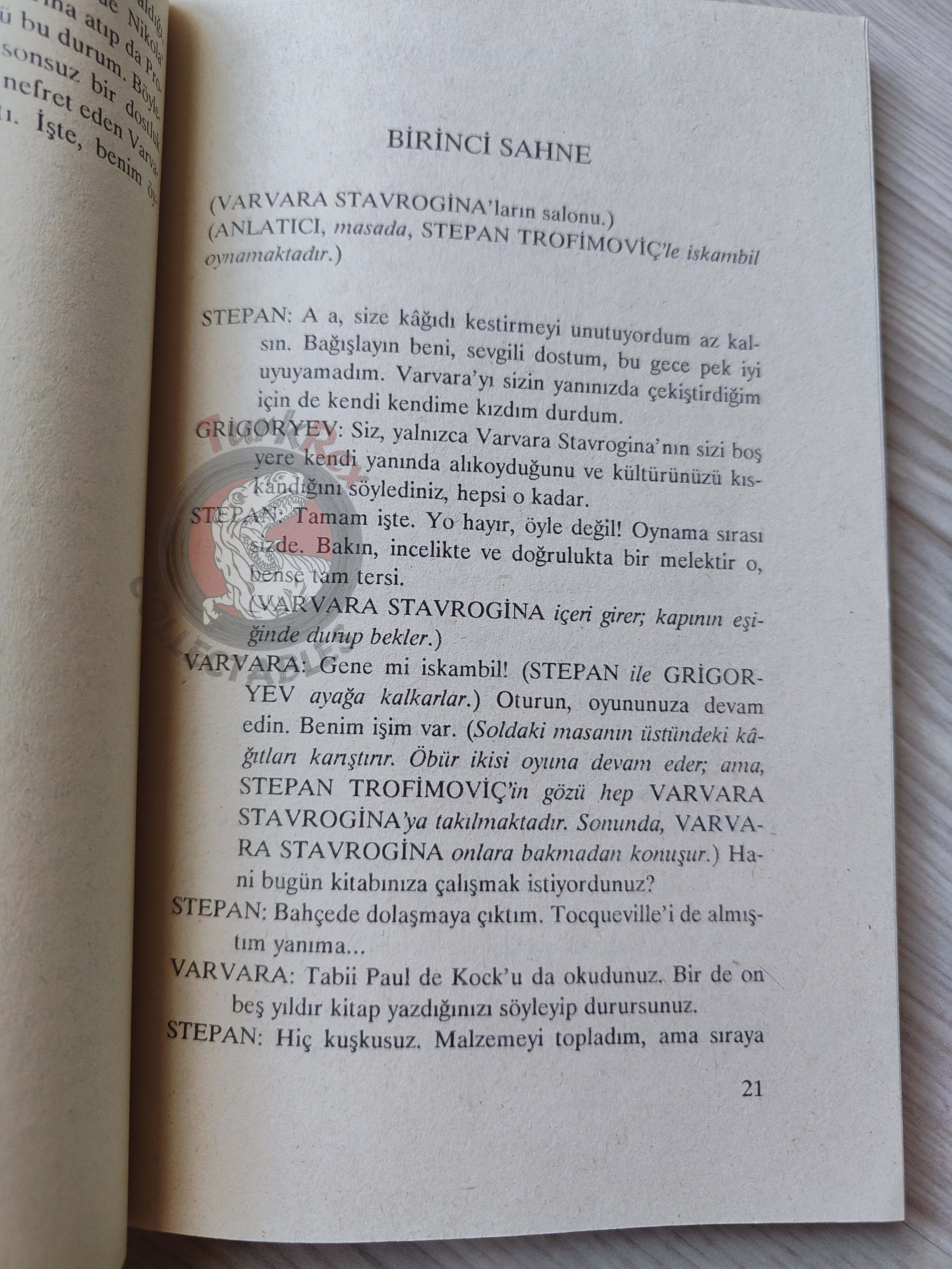 Albert Camus – Les Possédés 1994 Turkish Book Turkey Dostoevsky