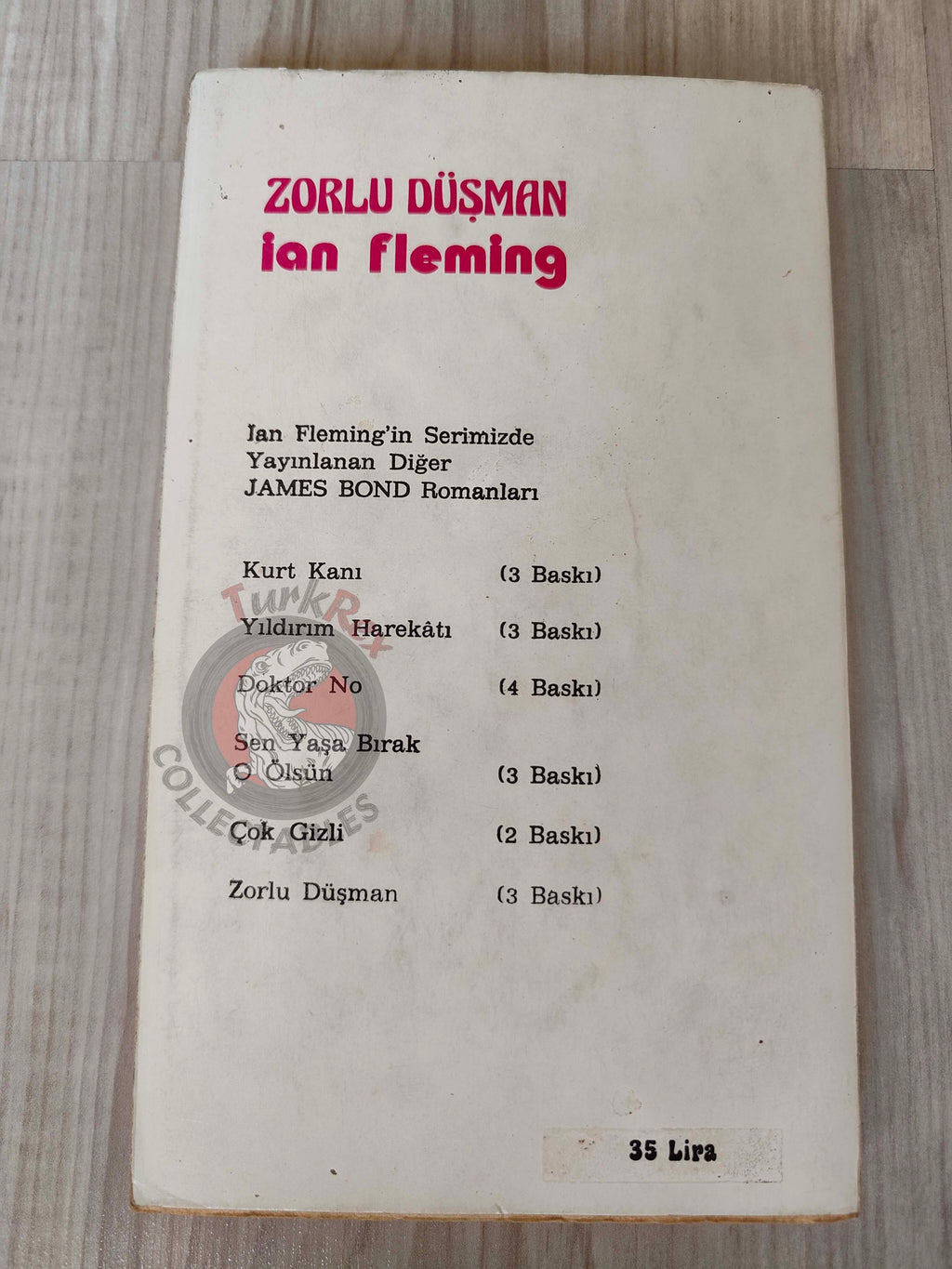 James Bond - The Octopussy 1978 Turkish Book Turkey Ian Fleming René Magritte