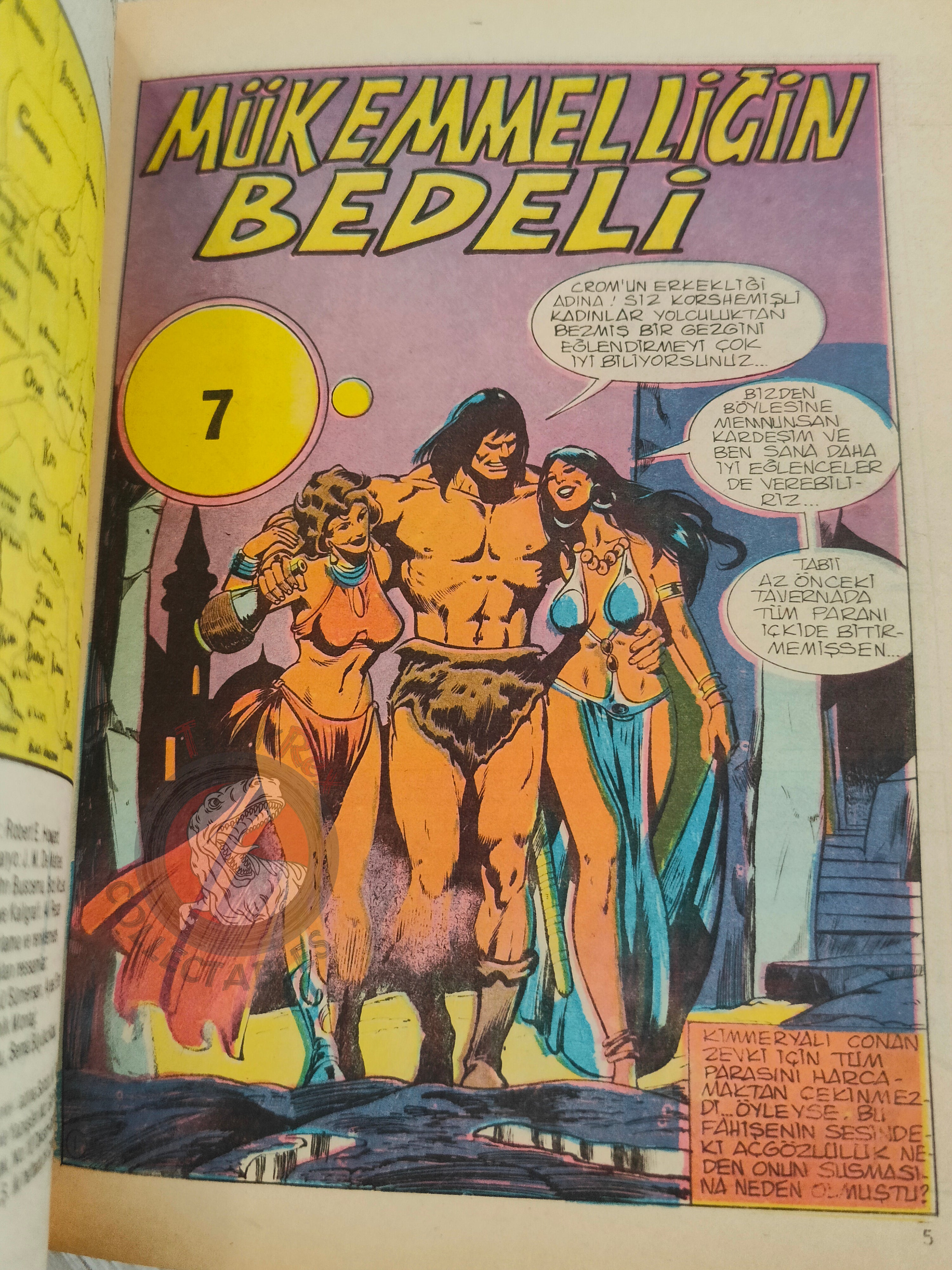 Conan Renkli #7 Turkish Comic Turkey The Savage Sword of #17 CTB #121 Movie