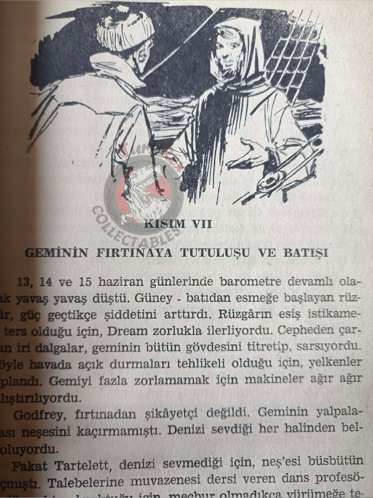 Jules Verne – Godfrey Morgan 1966 Turkish Book Turkey Illustrated