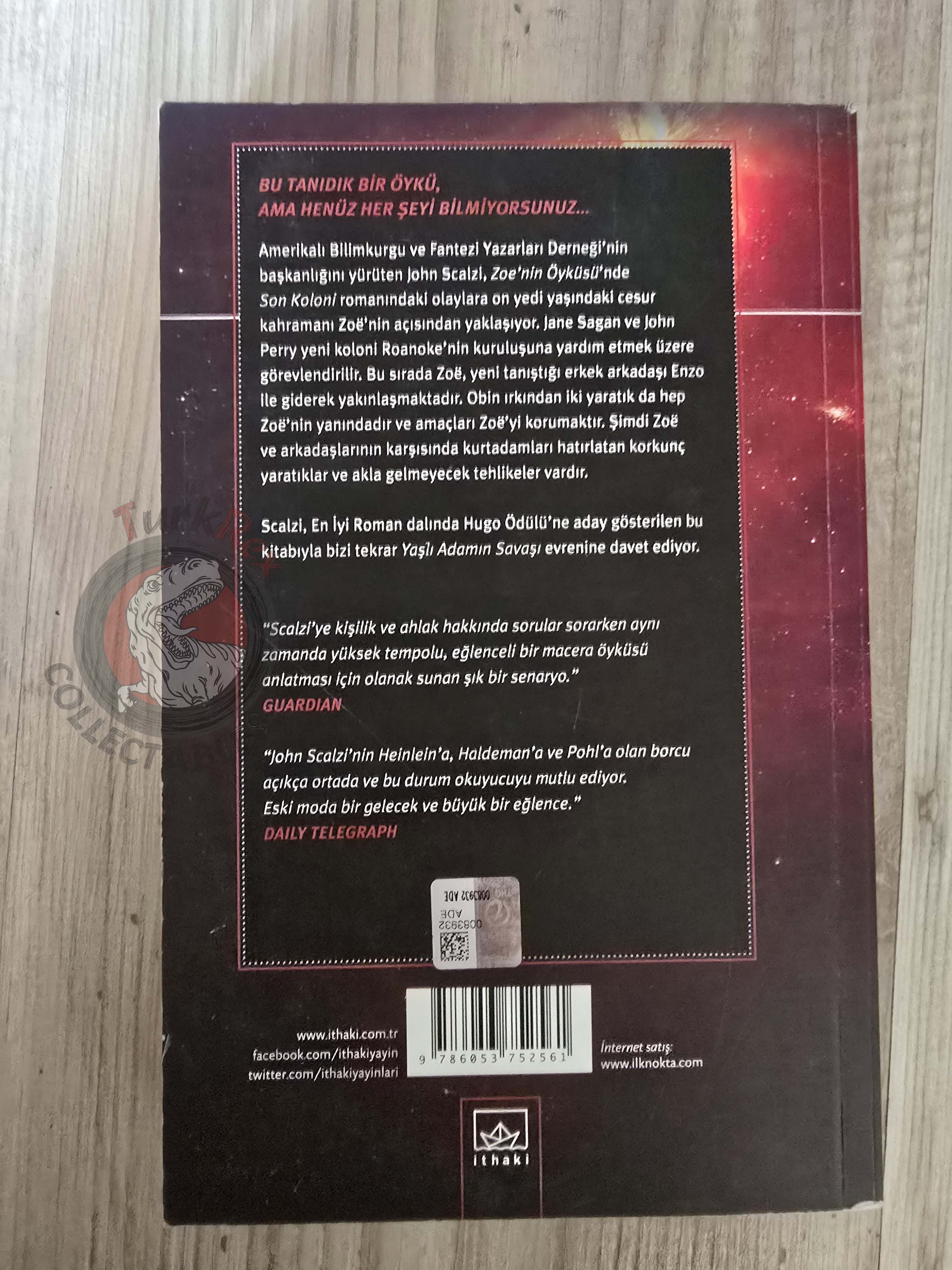 John Scalzi – Zoe’s Tale 1st Turkish Book Turkey Old Man’s War Series