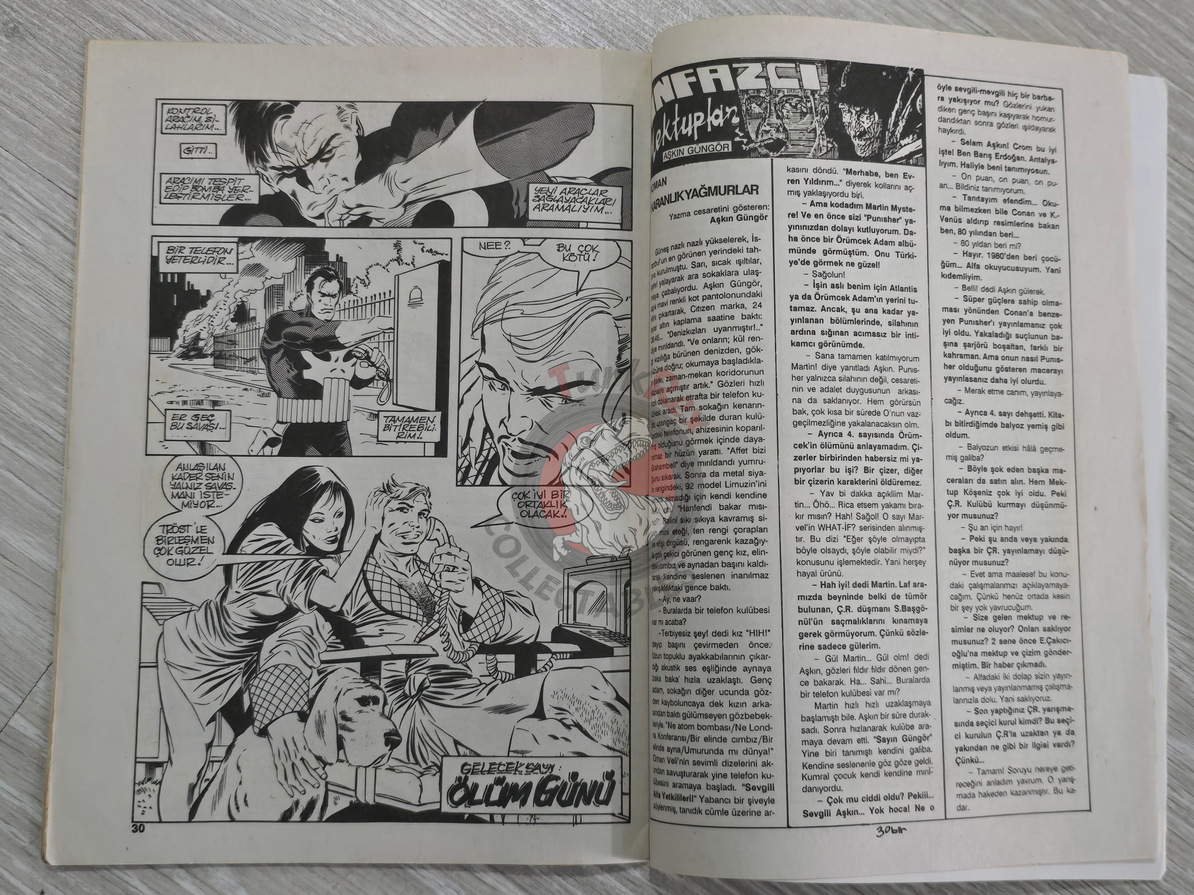 The Punisher #9 1992 Turkish Comic Turkey #2 1986 series Magazine #4