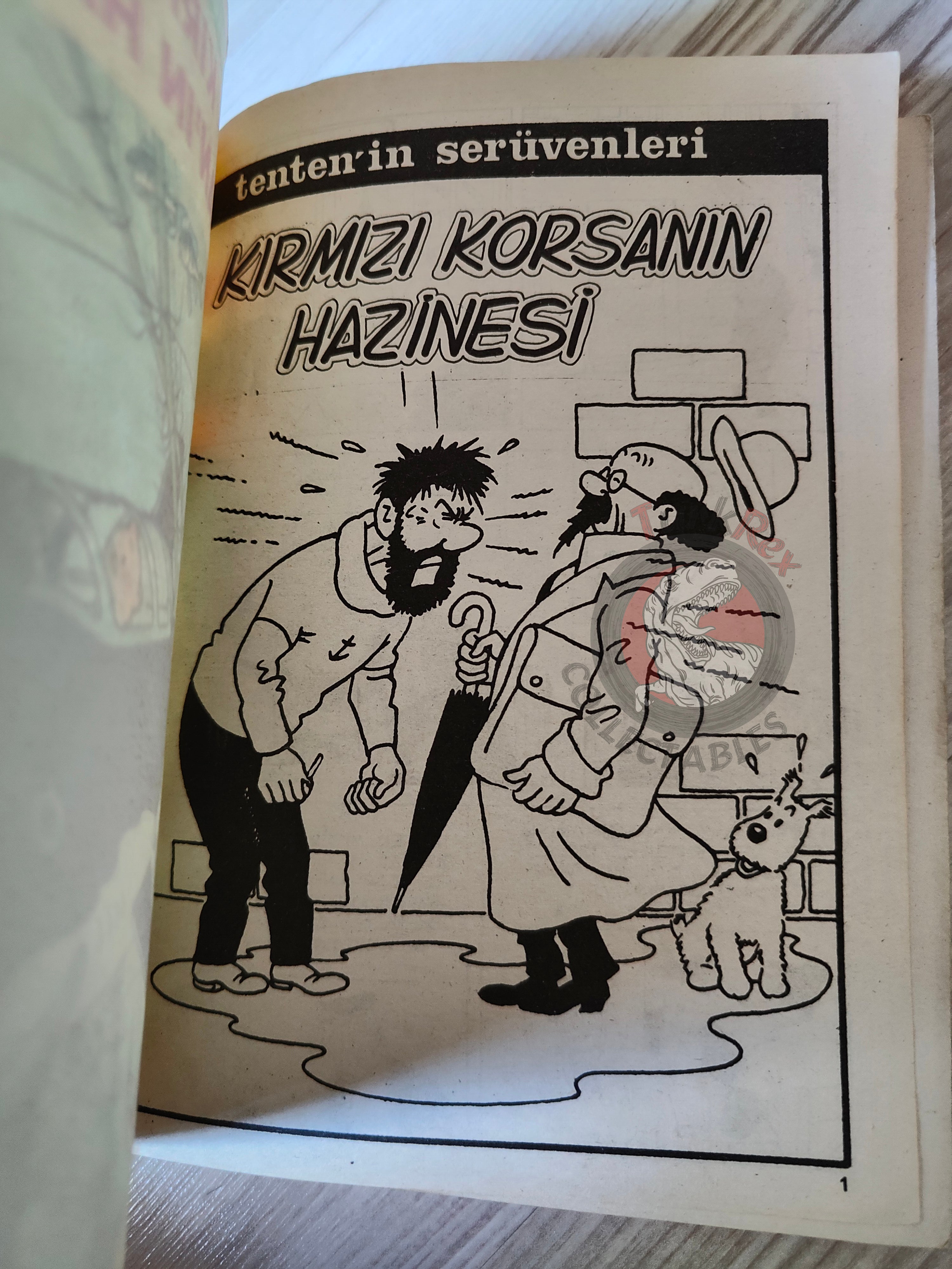 Tintin –  Red Rackham's Treasure mid 1980s Turkish Edition Comic Turkey 1