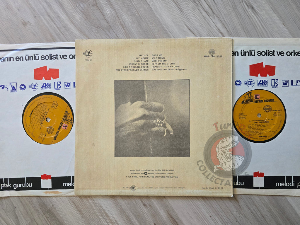 Jimi Hendrix – Sound Track Recordings From The Film "Jimi Hendrix" Turkish Pressing Vinyl Turkey Edition