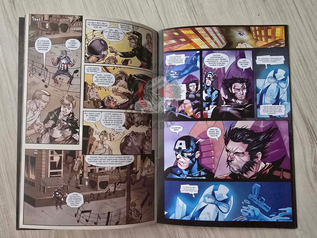 Wolverine + Captain America: Weapon Plus Turkish Comic Turkey X-Men