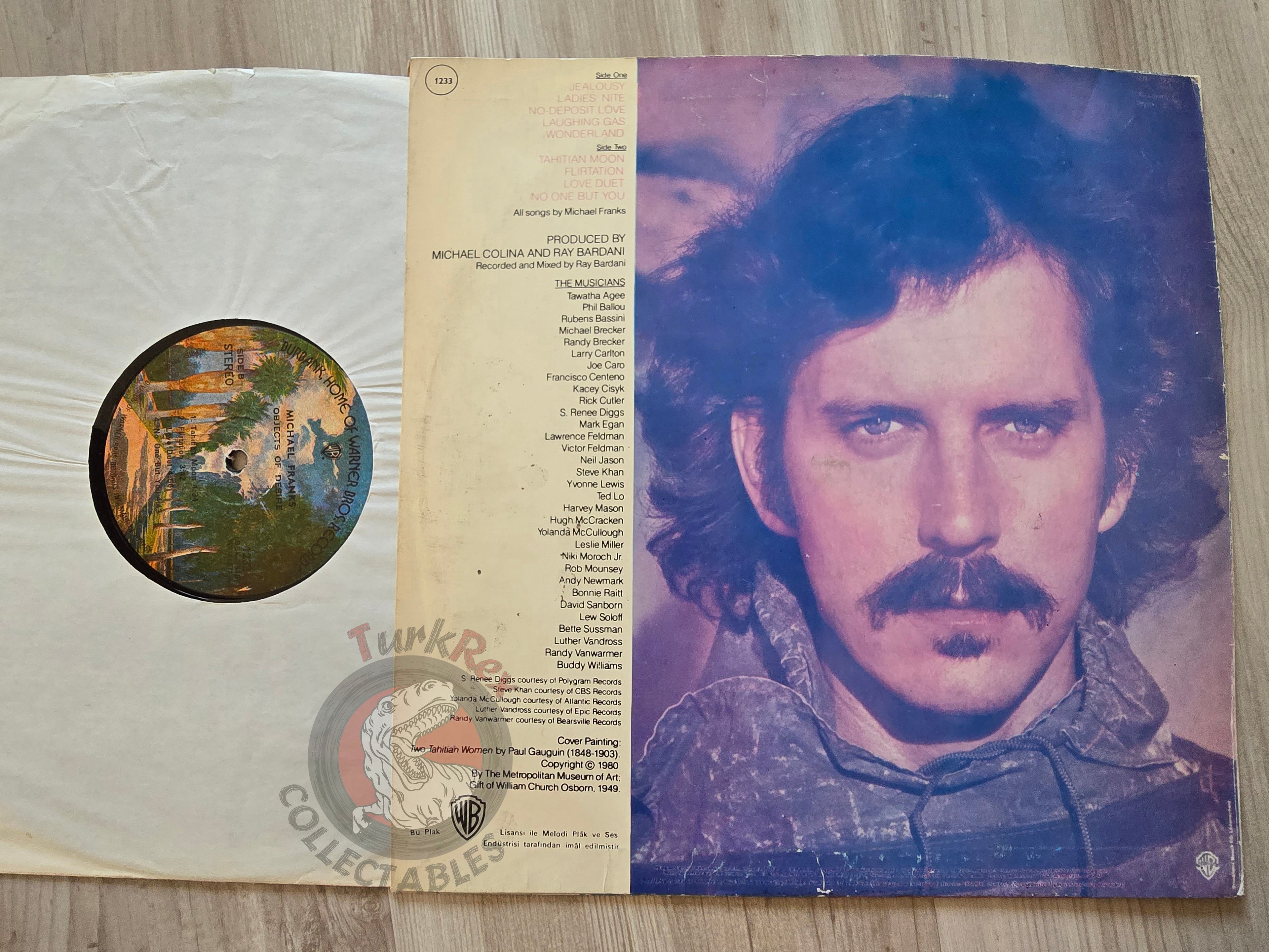 Michael Franks – Objects Of Desire Turkish Pressing Vinyl Turkey Edition