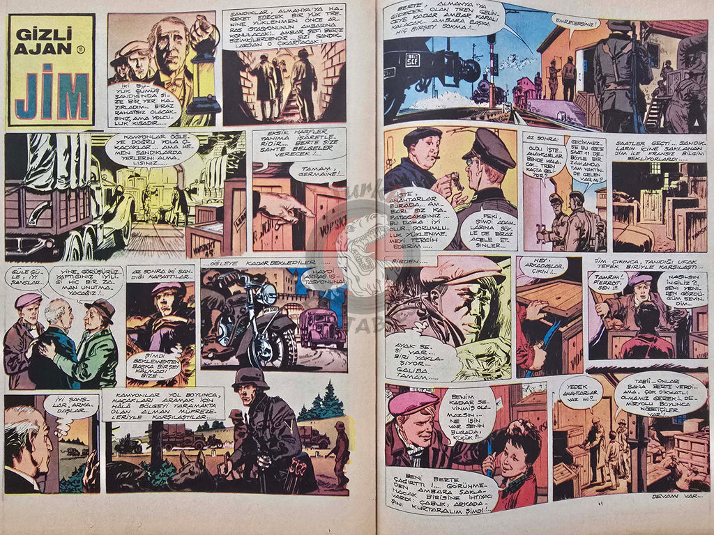 Milliyet Çocuk #11 1972 Turkish Comic Mag Turkey Tintin Jim Lacy Il Colonnello Caster’Bum