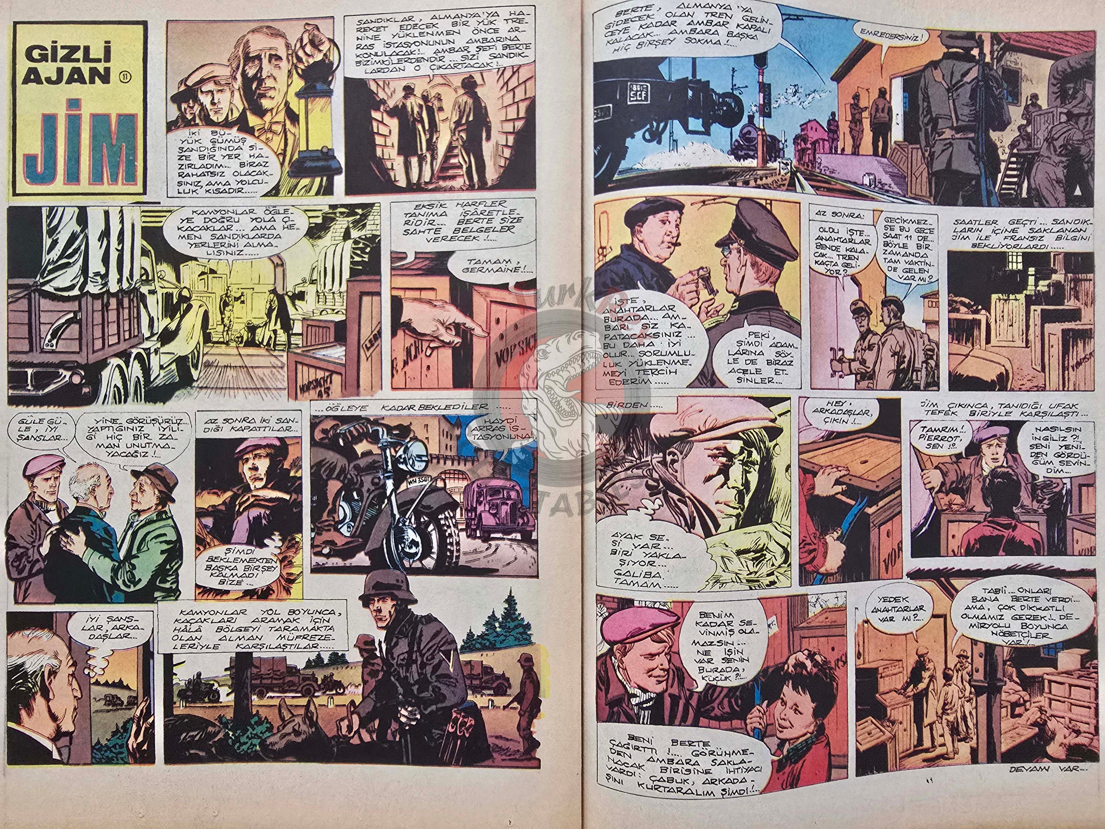 Milliyet Çocuk #11 1972 Turkish Comic Mag Turkey Tintin Jim Lacy Il Colonnello Caster’Bum