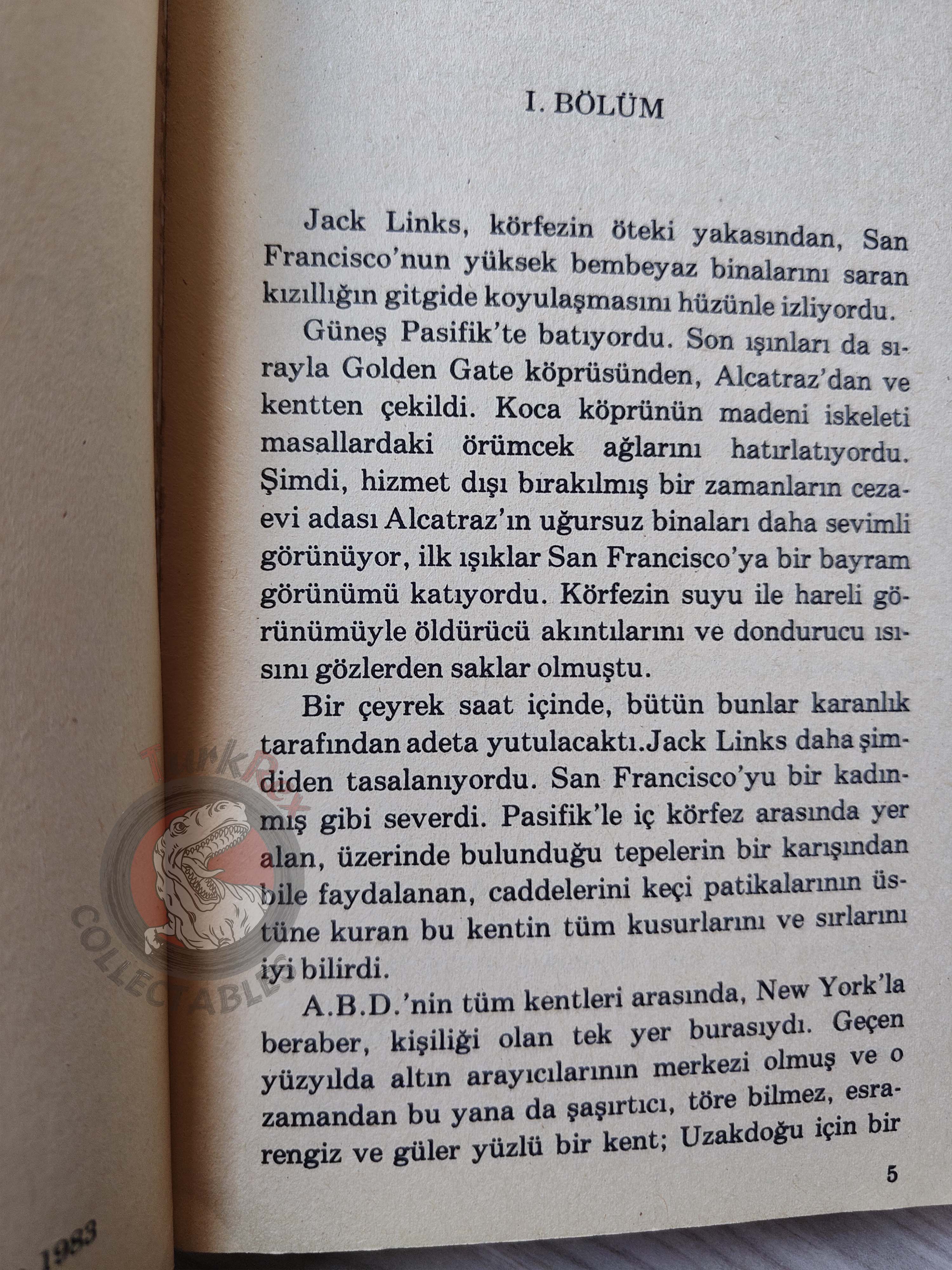 Gerard de Villiers – SAS Rendez-vous à San Francisco 1983 Turkish Book Turkey
