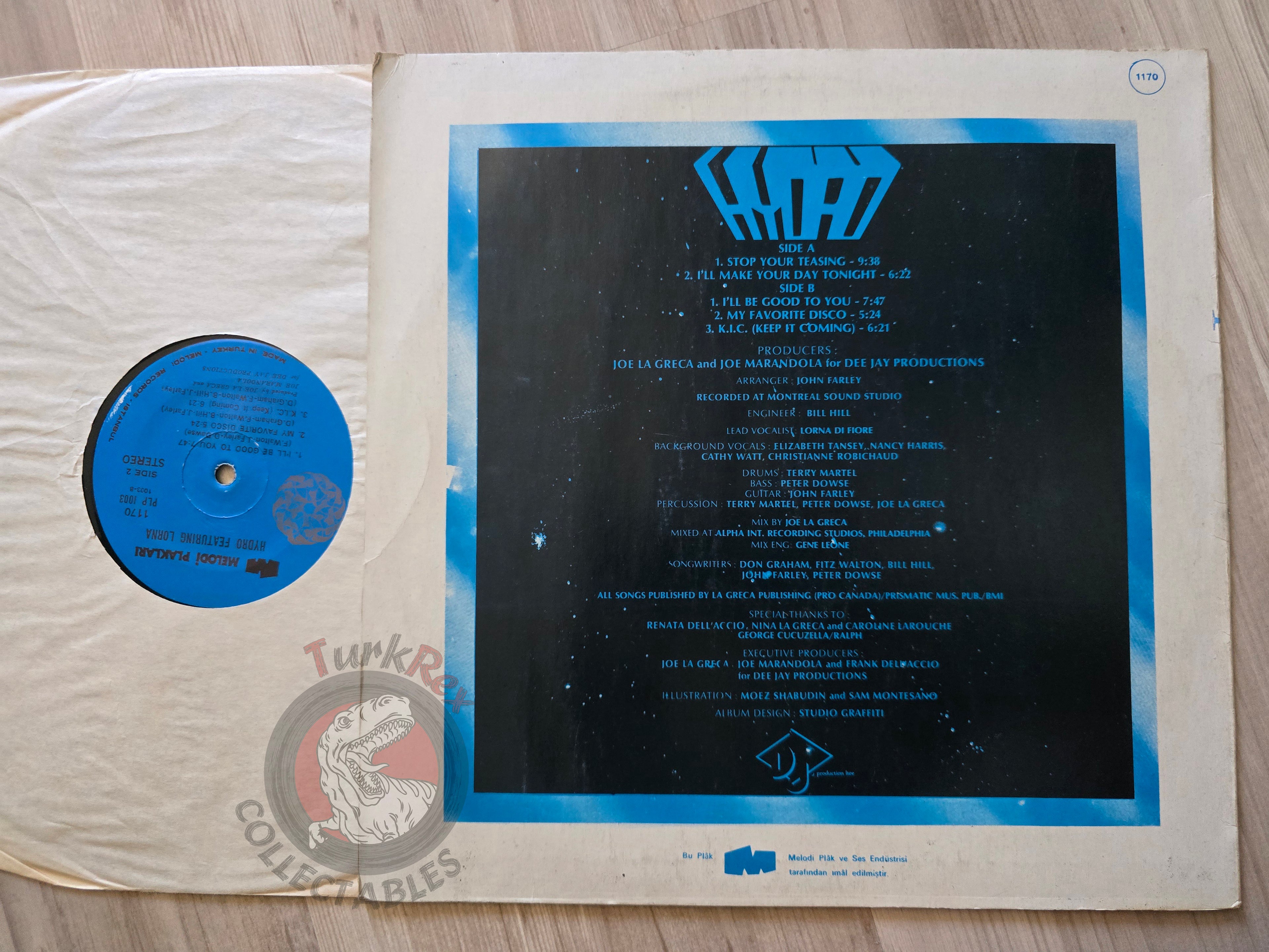 Hydro Featuring Lorna – Hydro Featuring Lorna Turkish Pressing Vinyl Turkey Edition