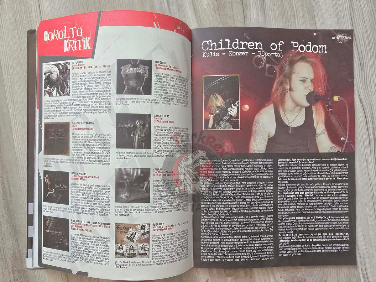 Yüxexes 2006 Kurt Cobain Turkish Mag Turkey Placebo Michael Schenker Children of Bodom Trivium