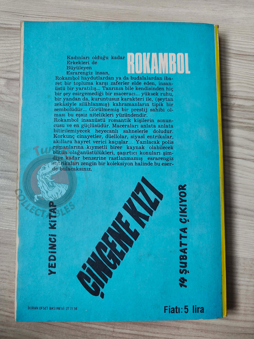 Pierre Alexis Ponson du Terrail – Rocambole 6 Le Gentilhomme Pauvre 1970 Turkish Book Turkey