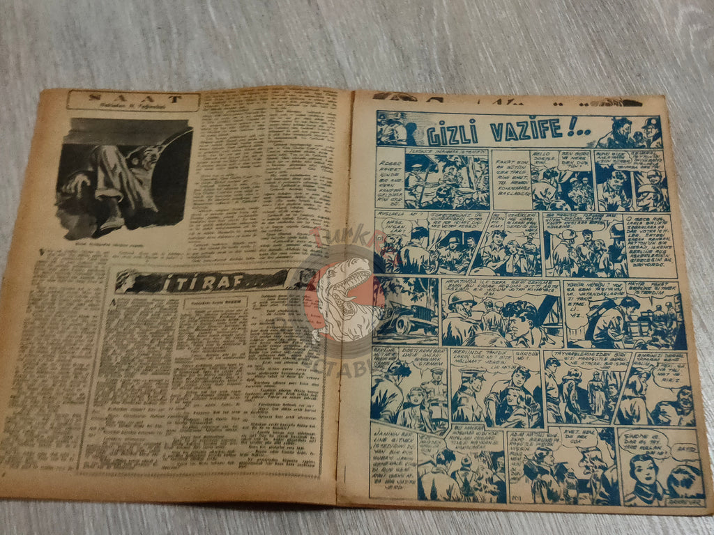 Binbir Roman #101 1950 The Count of Monte Cristo - Nat Pinkerton Turkish Comic Mag Turkey