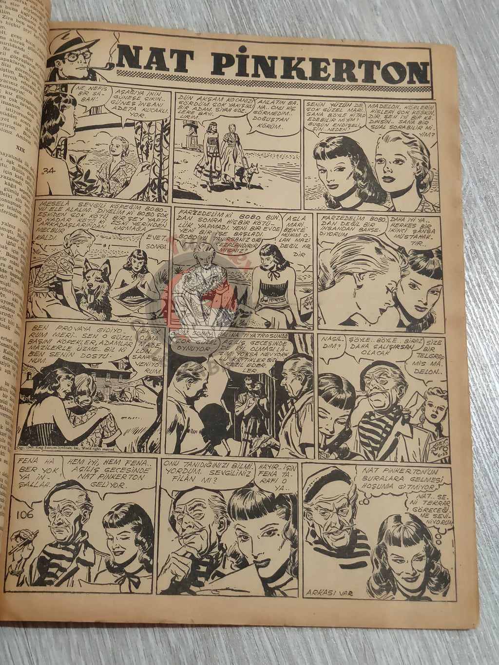 Binbir Roman #106 1950 Victor Hugo 93 - Mandrake Turkish Comic Mag Turkey
