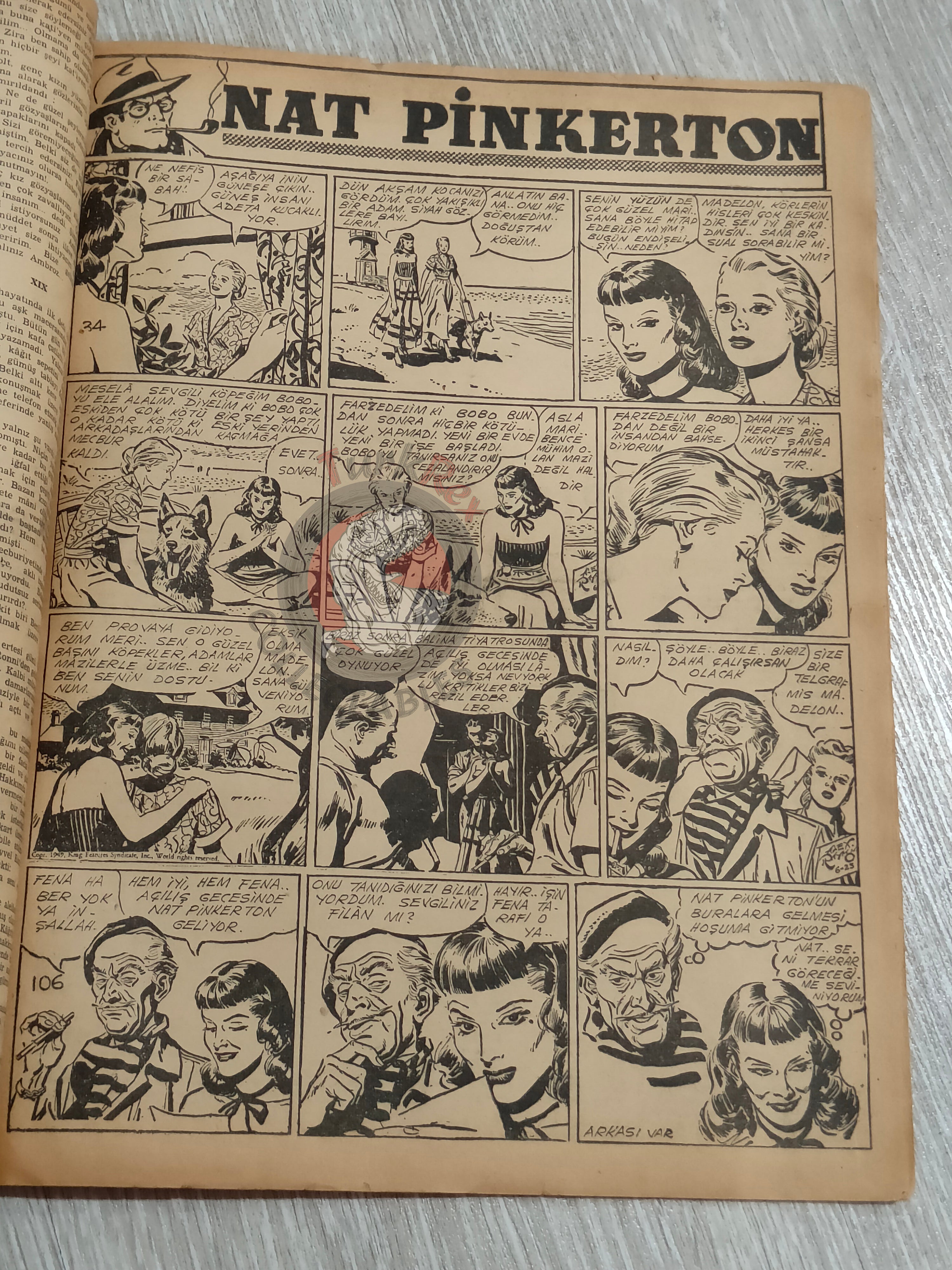 Binbir Roman #106 1950 Victor Hugo 93 - Mandrake Turkish Comic Mag Turkey