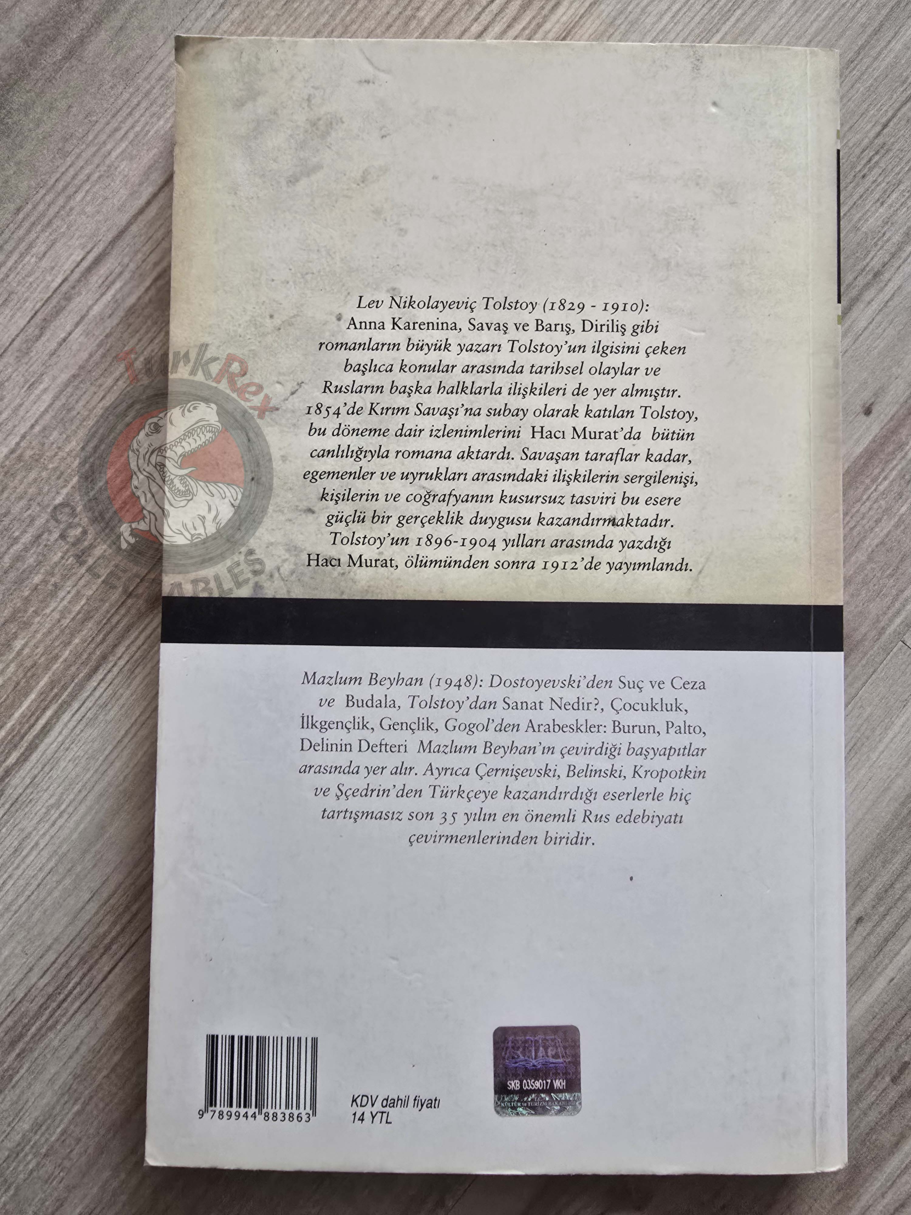 Leo Tolstoy – Hadji Murat 2008 Turkish Book Turkey