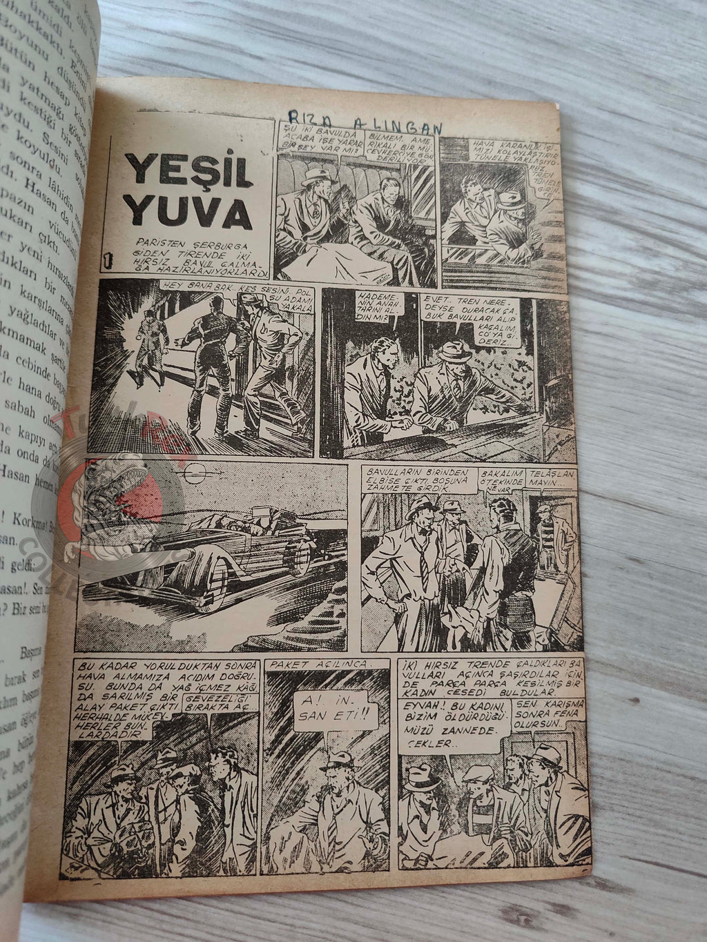 1001 Roman 1944 The Green Nest Turkish Comic Mag Turkey
