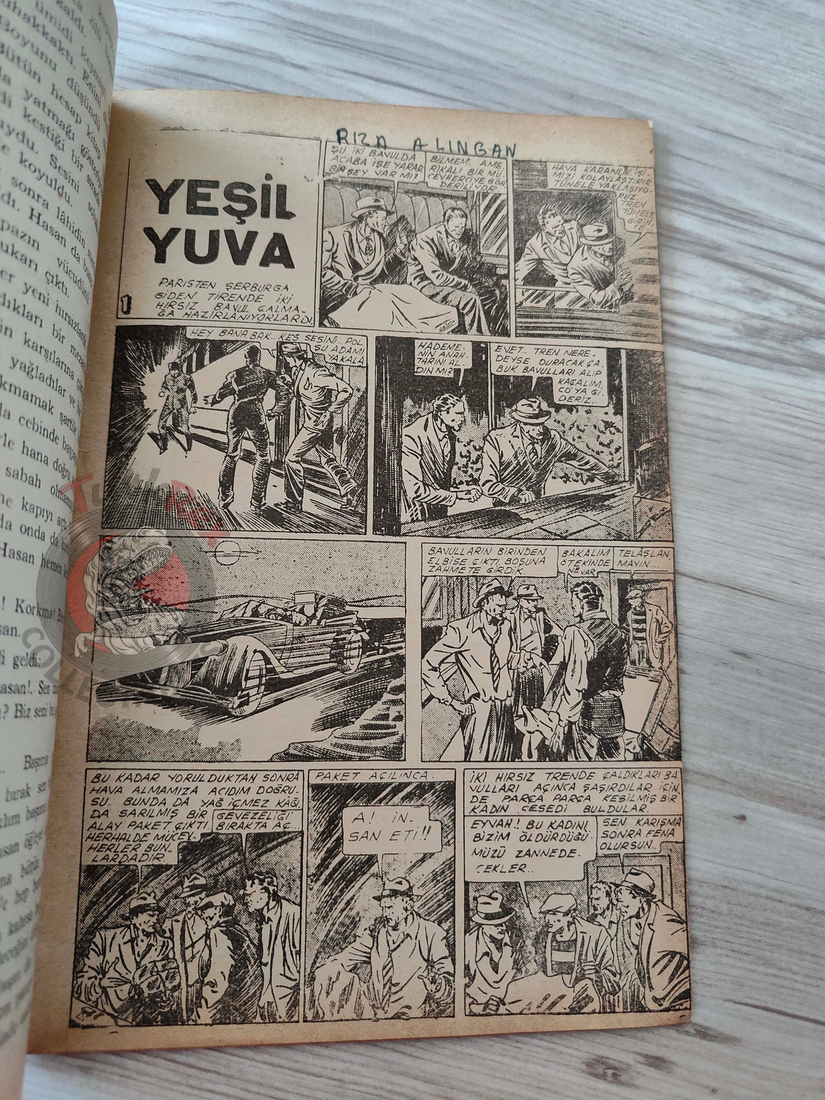 1001 Roman 1944 The Green Nest Turkish Comic Mag Turkey