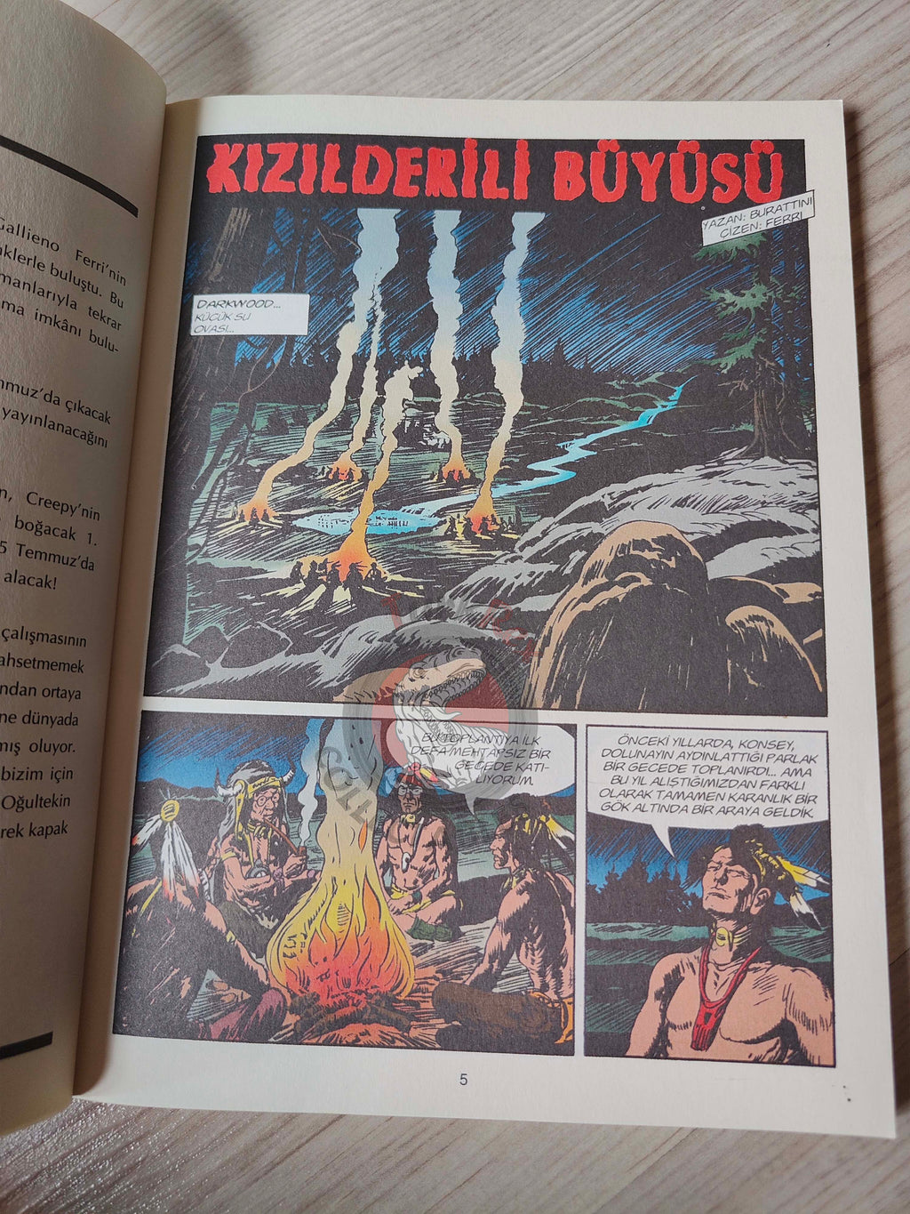 Zagor #112 2011 Magia Indiana Turkish Comic Turkey #500