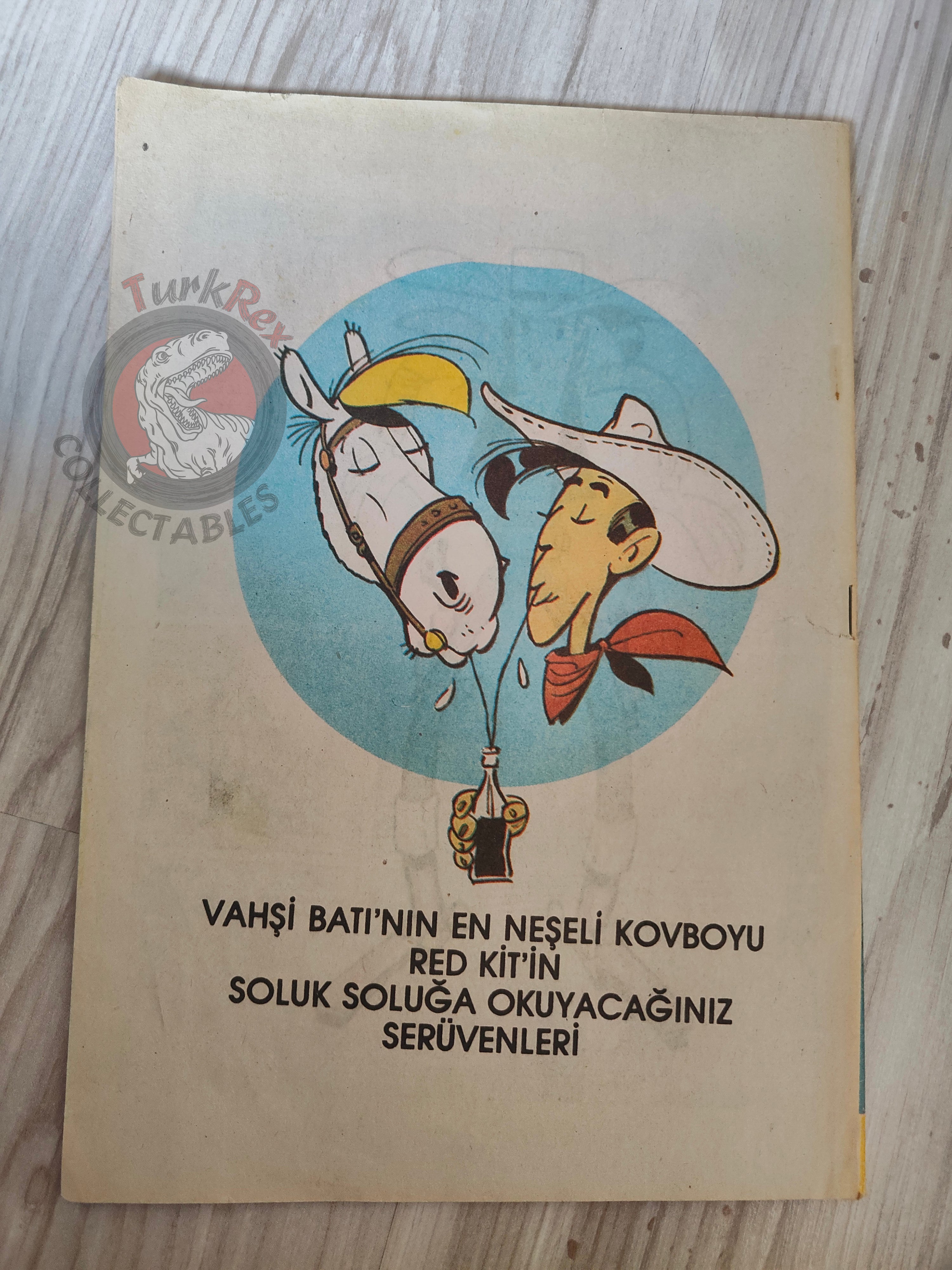 Lucky Luke #4 Le Ranch maudit 1990s Turkish Comic Turkey