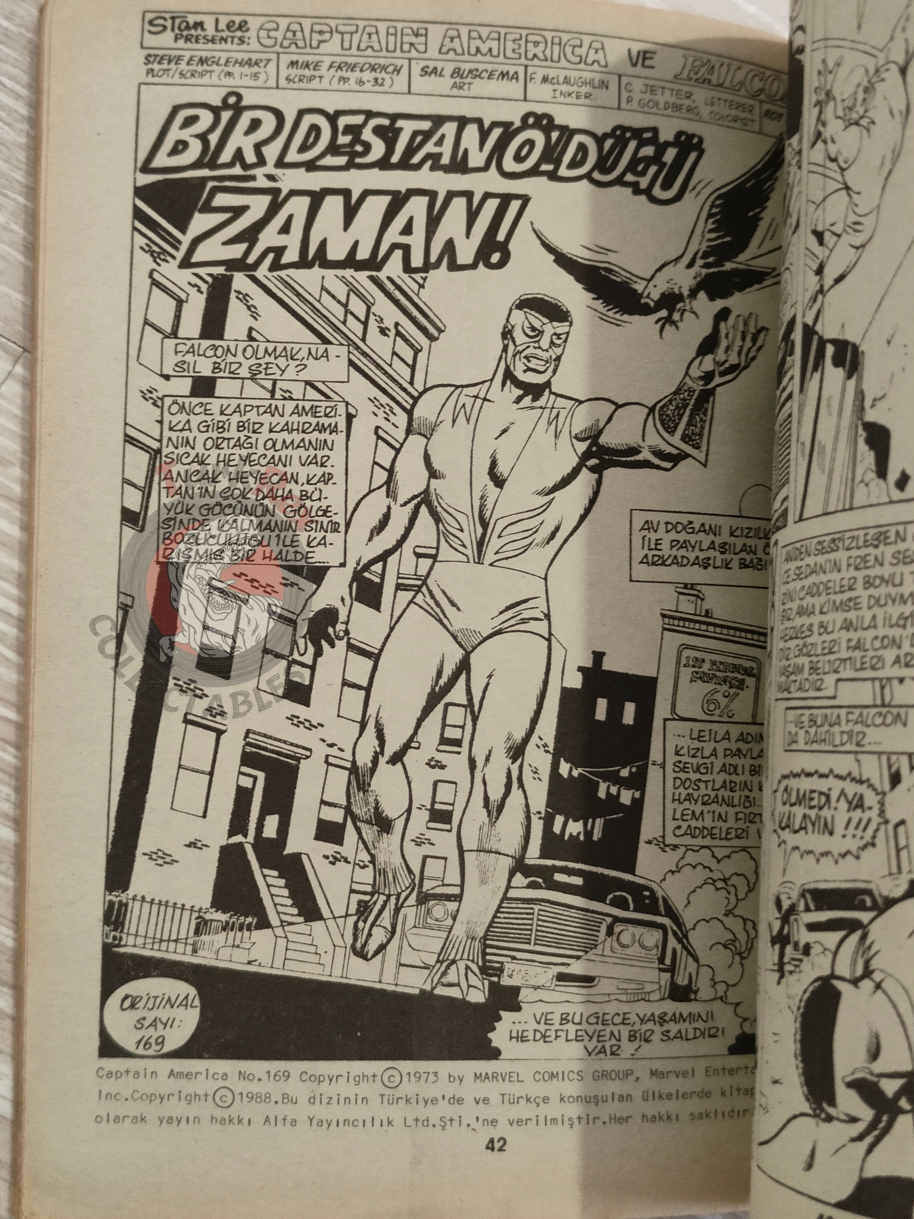 Captain America – Issue #4 1988 Turkish Comic Turkey #167 #168 #169 #170