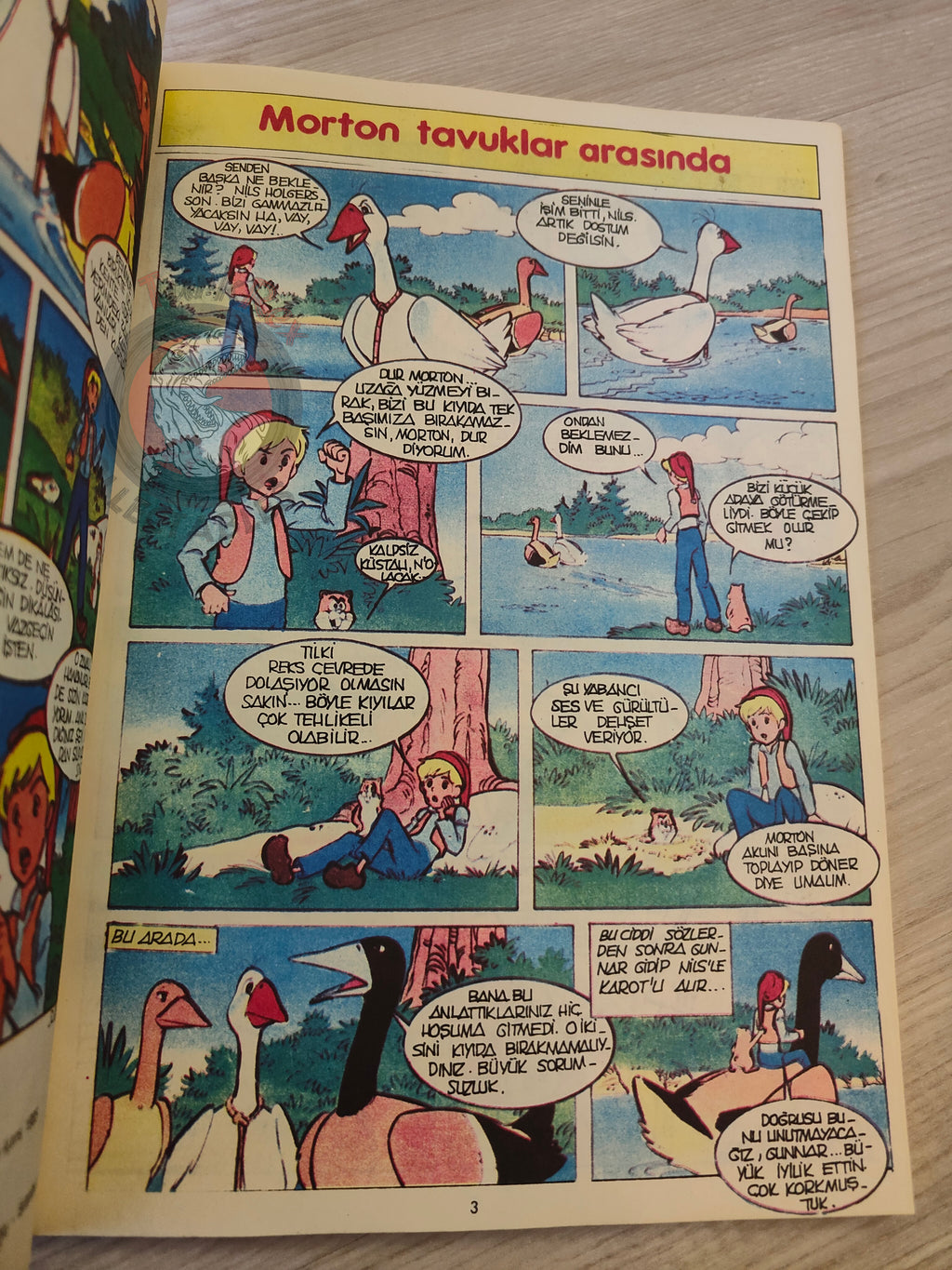 The Wonderful Adventures of Nils #4 1985 Turkish Comic Turkey Selma Lagerlöf