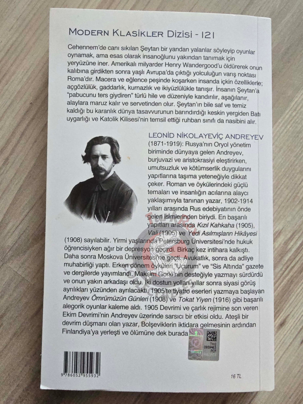 Leonid Andreyev – Satan's Diary 2019 Turkish Book Turkey