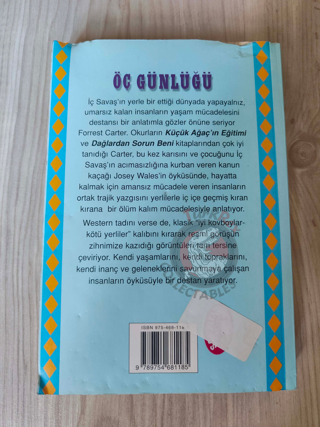 Forrest Carter – The Vengeance Trail of Josey Wales 1995 Turkish Book Turkey