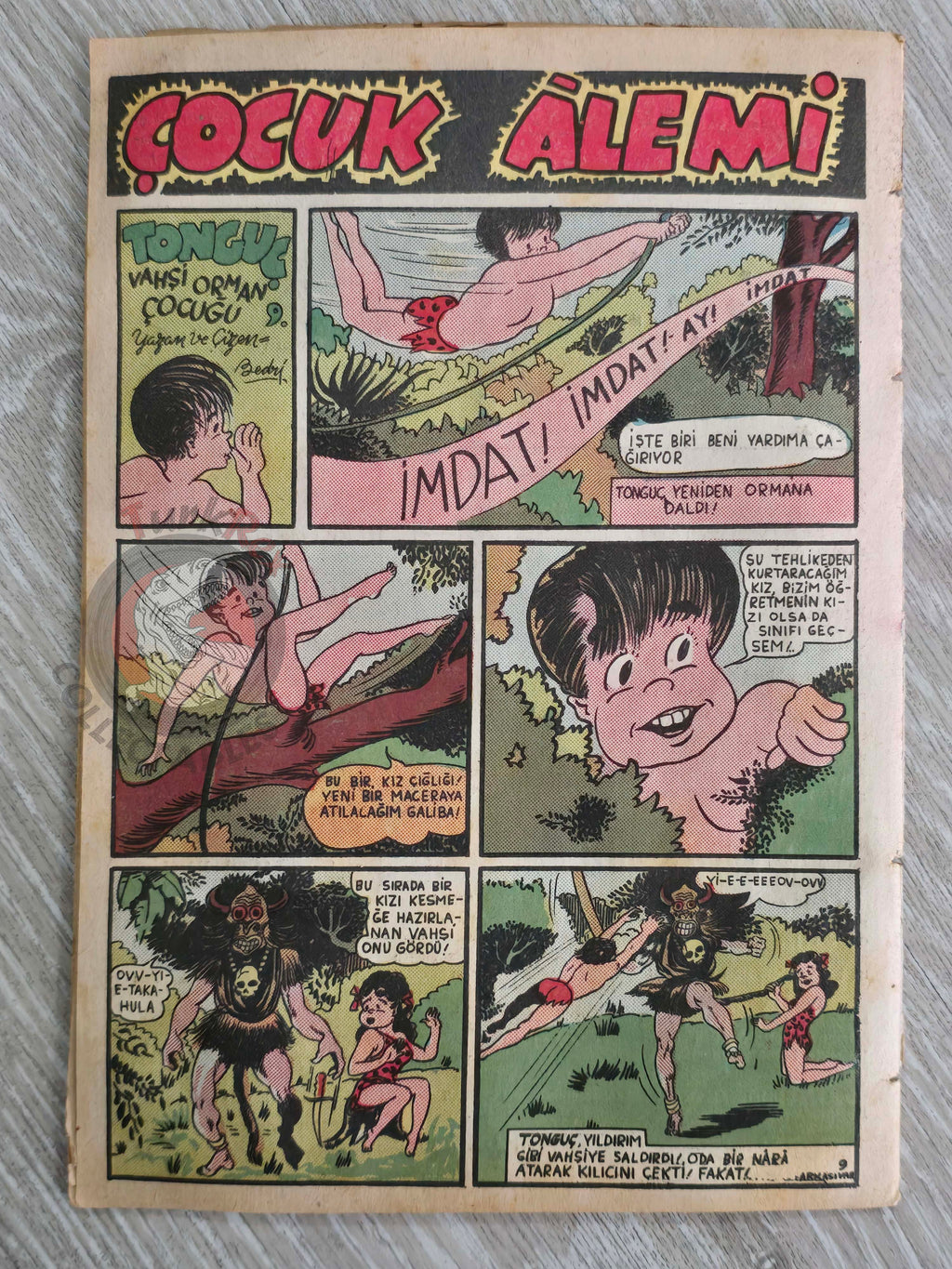 Çocuk Alemi #19 Captain Marvel Jr 1947 Don Winslow of the Navy Turkish Comic Turkey
