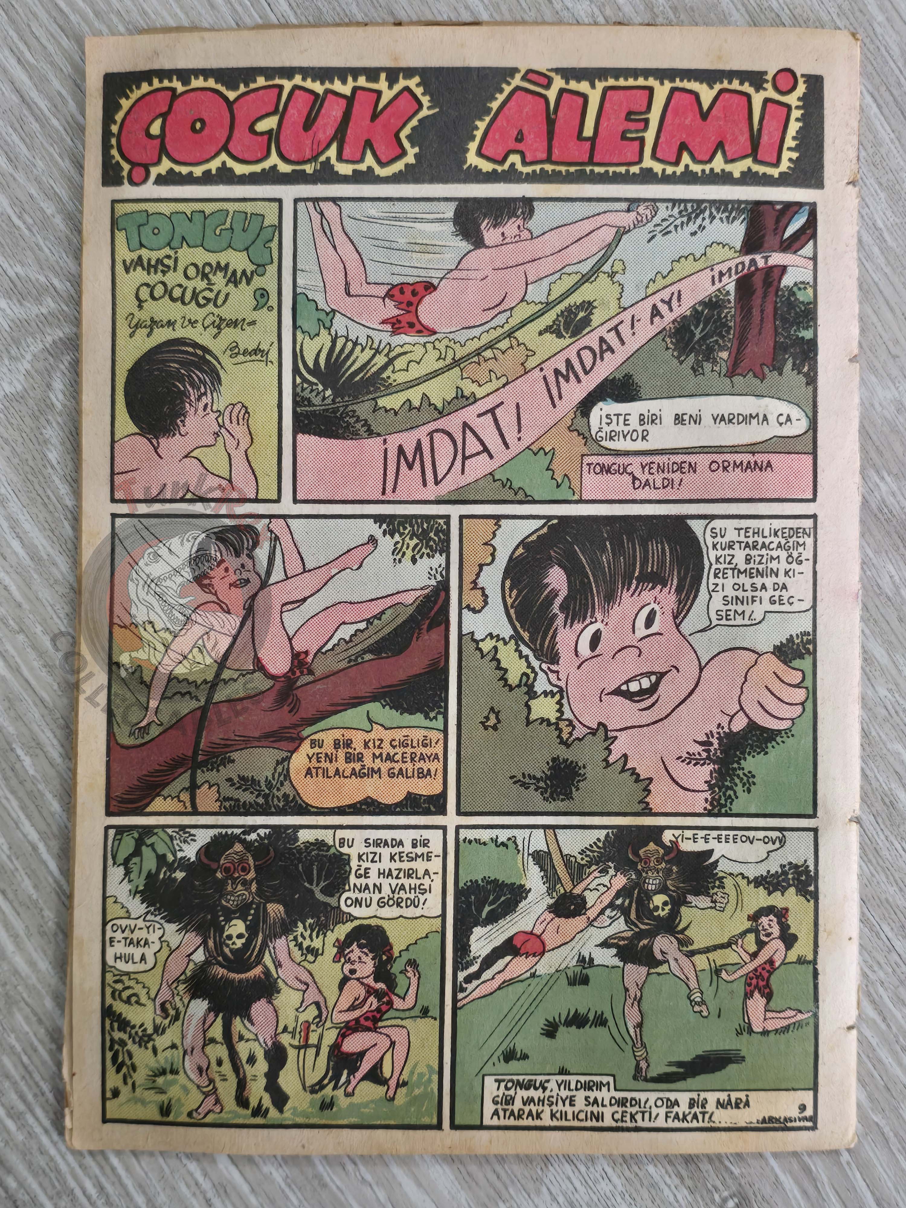 Çocuk Alemi #19 Captain Marvel Jr 1947 Don Winslow of the Navy Turkish Comic Turkey