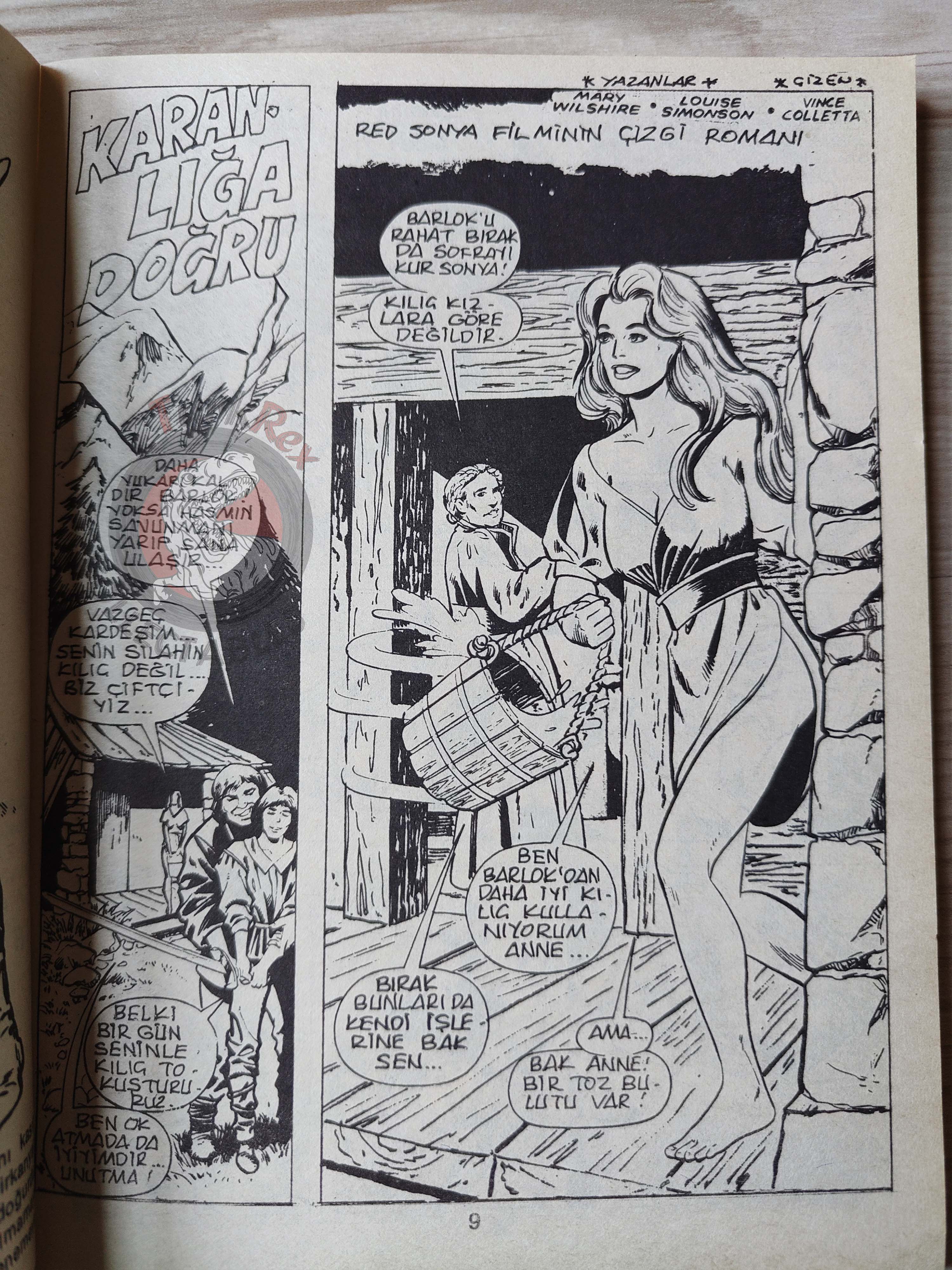 Conan ve Barbarlar #4 1994 Red Sonja & King Kull Turkish Comic Turkey