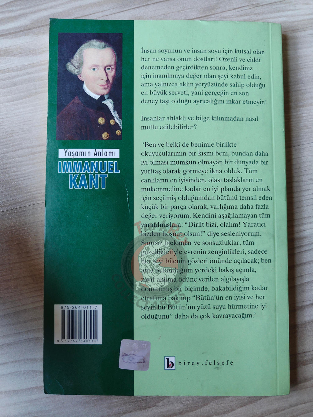 Immanuel Kant – Meaning of Life 2010 Turkish Book Turkey