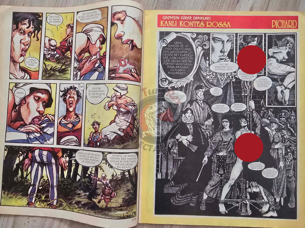 Eroskop #5 1993 Turkish Comic Turkey Erotic Mag La Contessa Rossa Georges Pichard