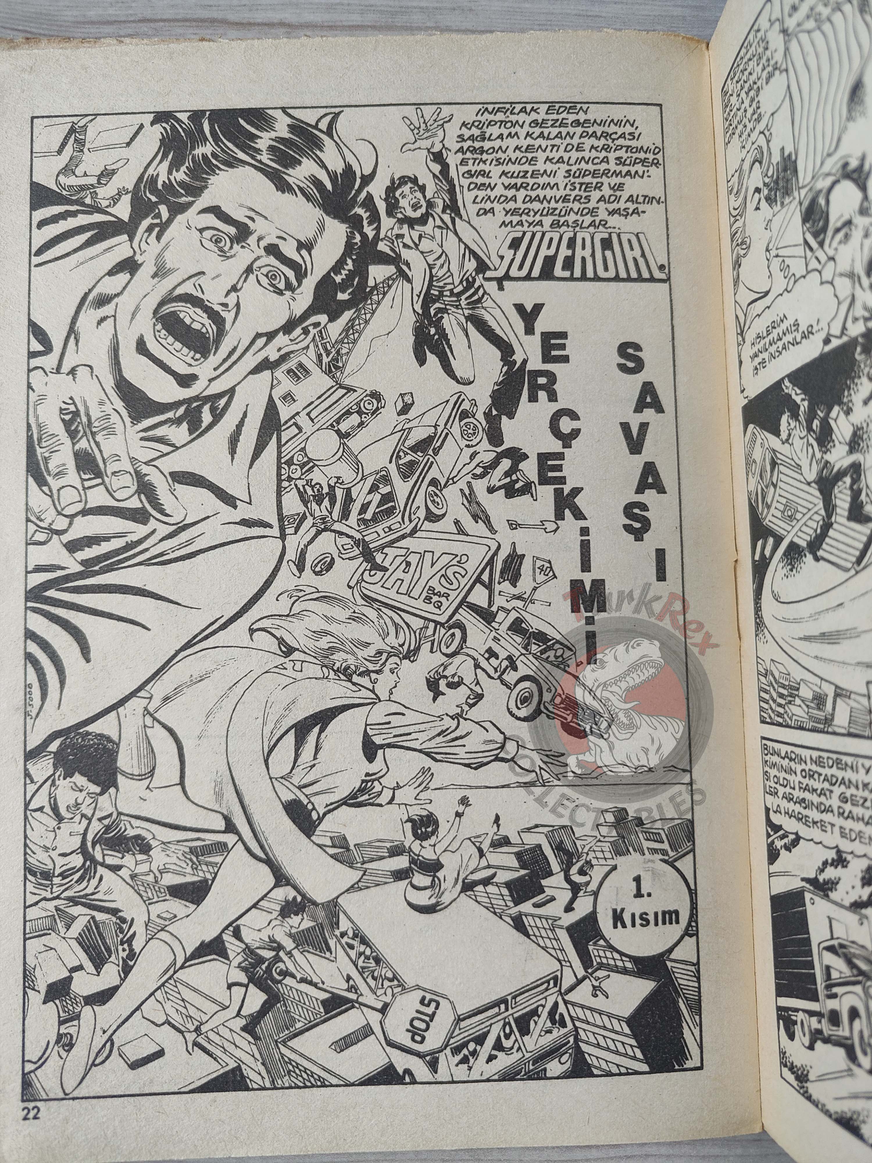 Superman #9 1980 Turkish Comic Turkey #332 Supergirl Family #192 Fuss Pot Norman Mansbridge