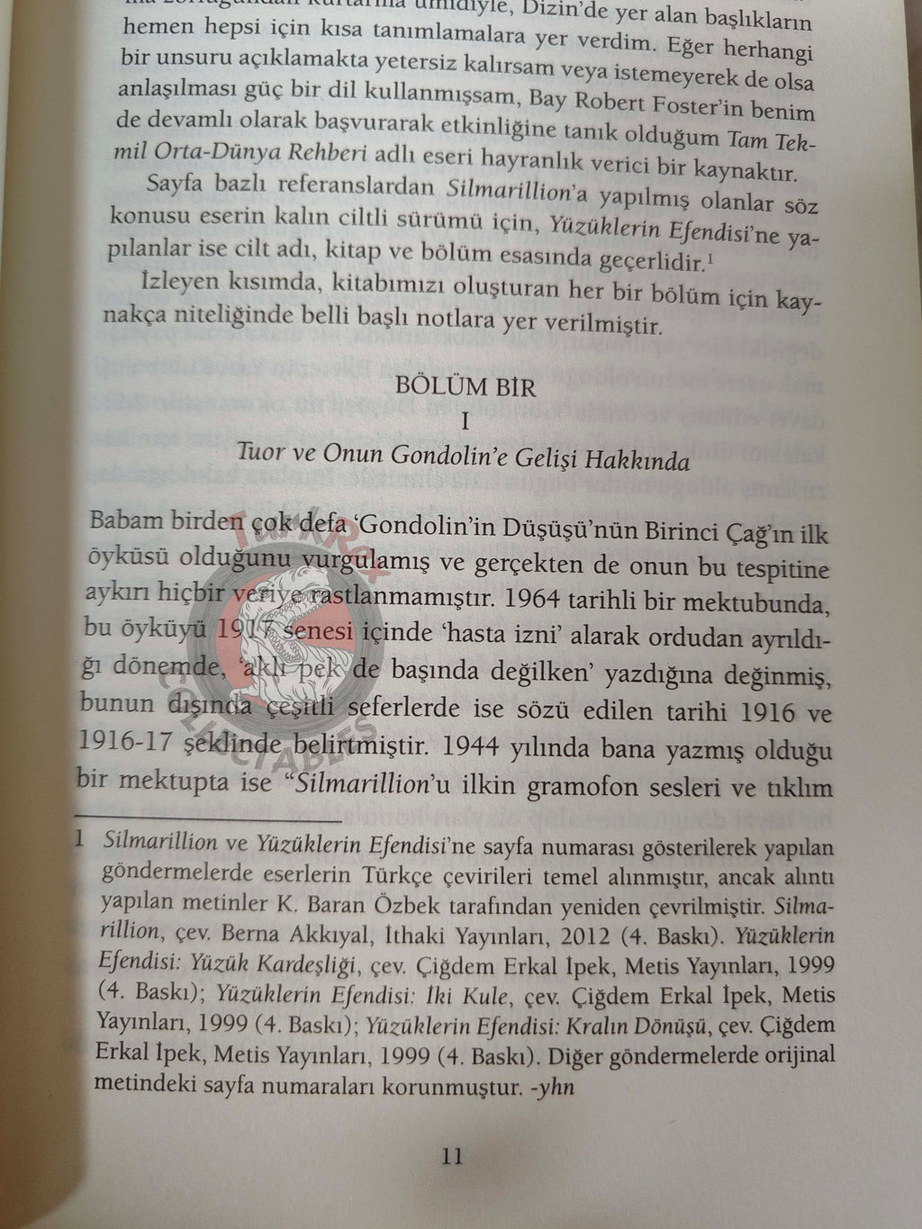 J.R.R. Tolkien – Unfinished Tales 2012 1st Turkish Book Turkey