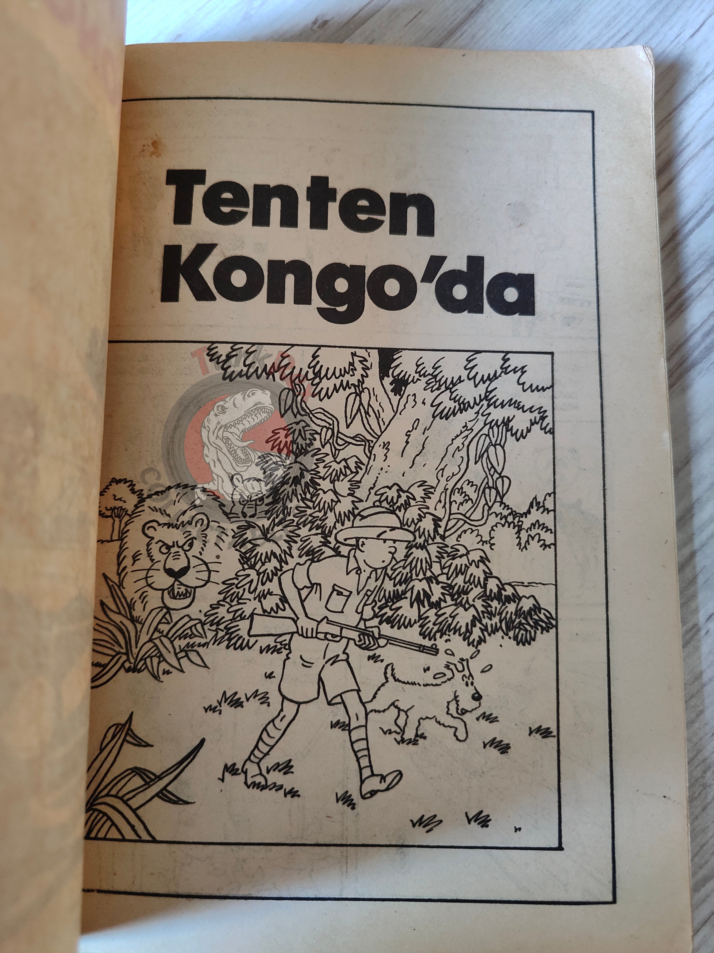 Tintin – Tintin in the Congo mid 1980s Turkish Edition Comic Turkey 1