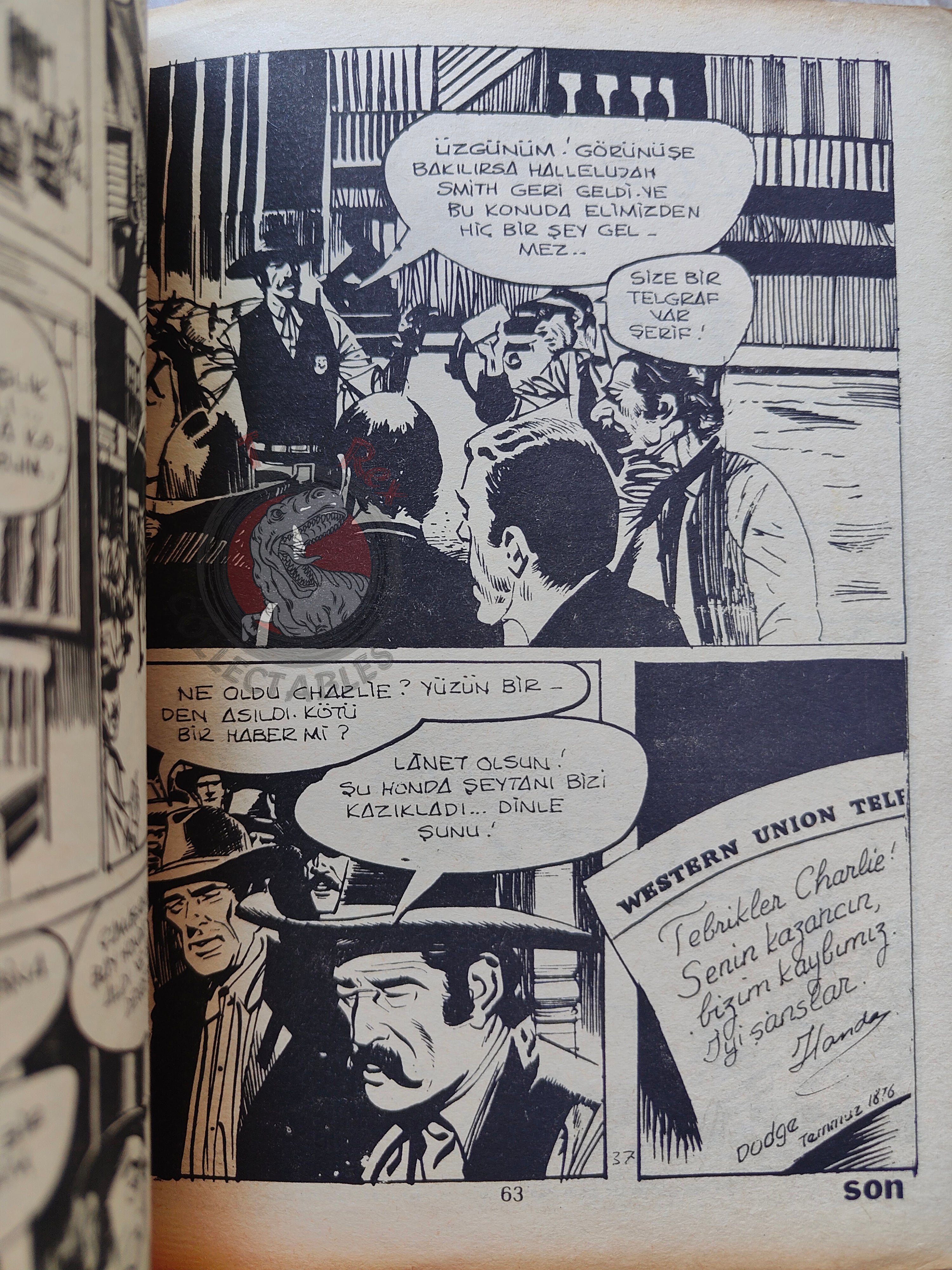 Zorro #4 1980s Turkish Comic Turkey Il Segno di Zorro Hondo