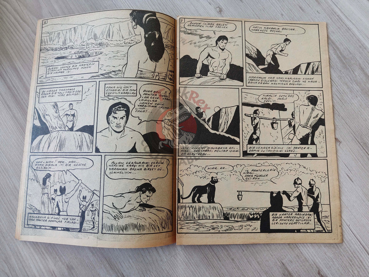 1001 Özel #125 1955 Tarzan Turkish Comic Mag Turkey