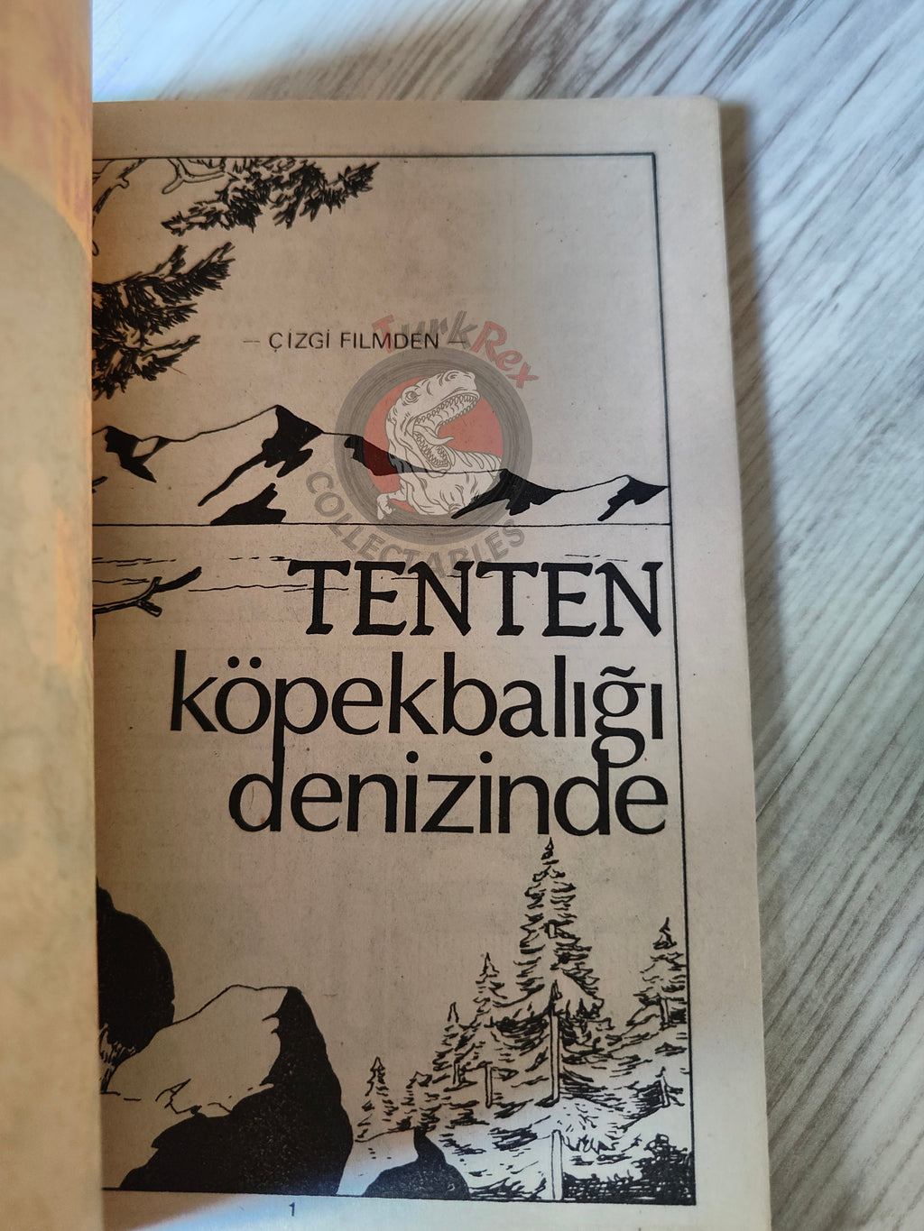 Tintin – Tintin and the Lake of Sharks mid 1980s Turkish Edition Comic Turkey 1