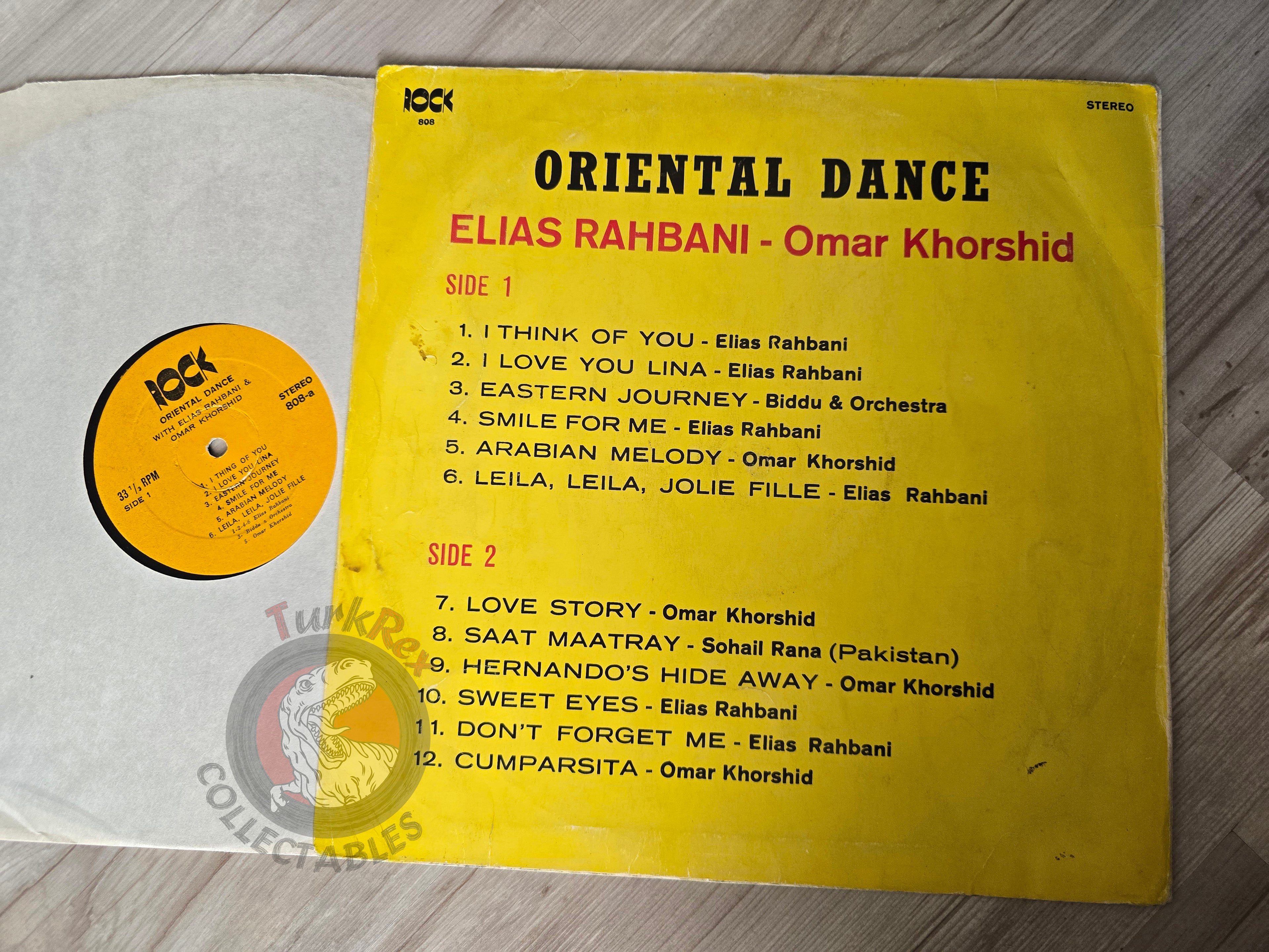 Elias Rahbani - Omar Khorshid – Oriental Dance Turkish Pressing Vinyl Turkey Edition