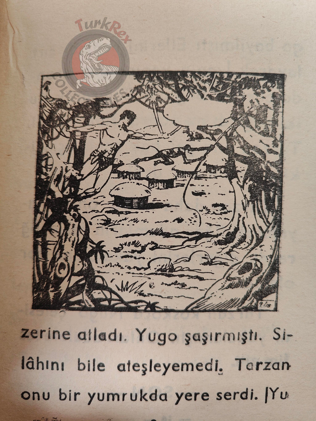 Edgar Rice Burroughs – Tarzan 1968 Turkish Book Turkey Illustrated