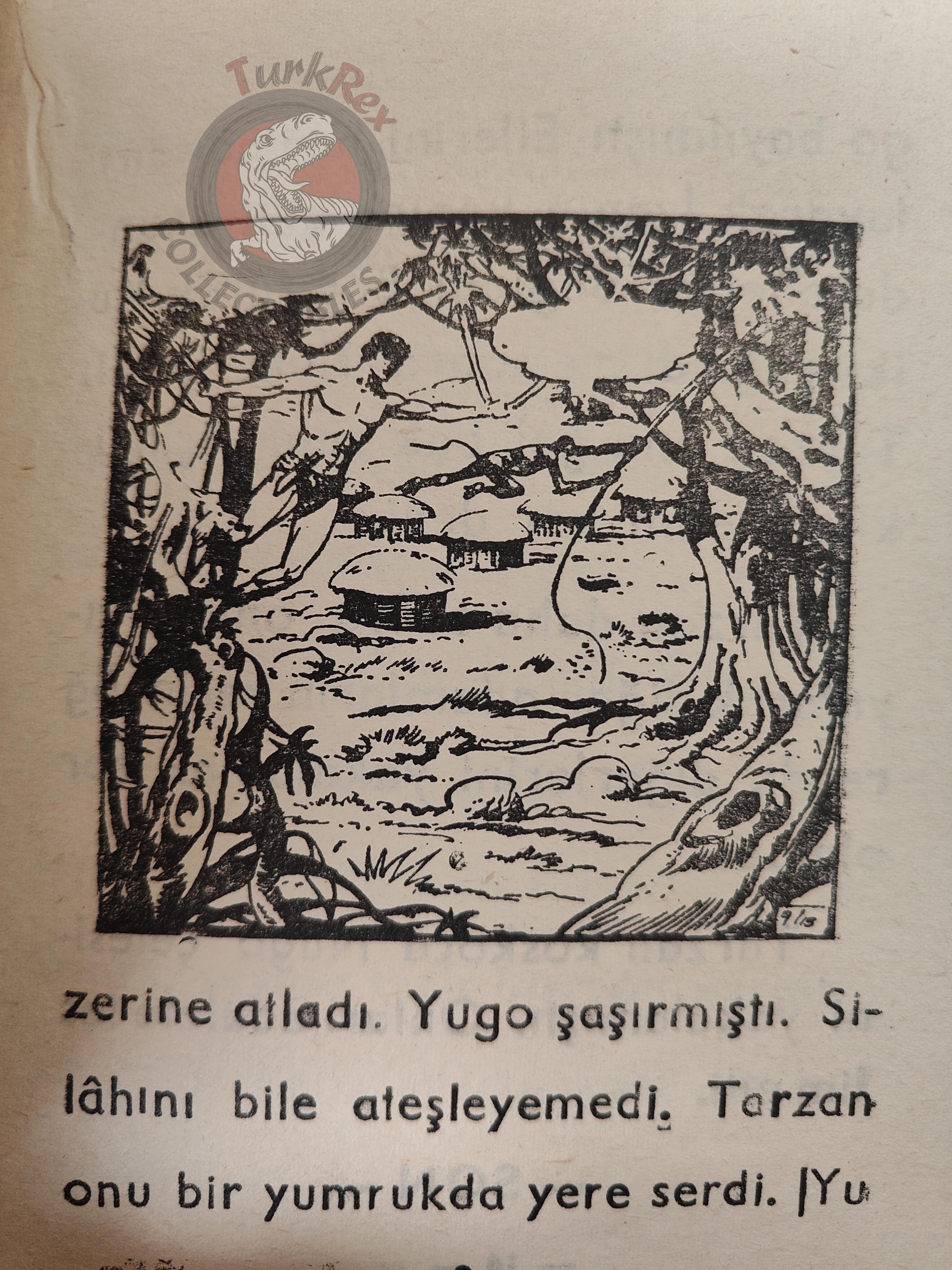 Edgar Rice Burroughs – Tarzan 1968 Turkish Book Turkey Illustrated
