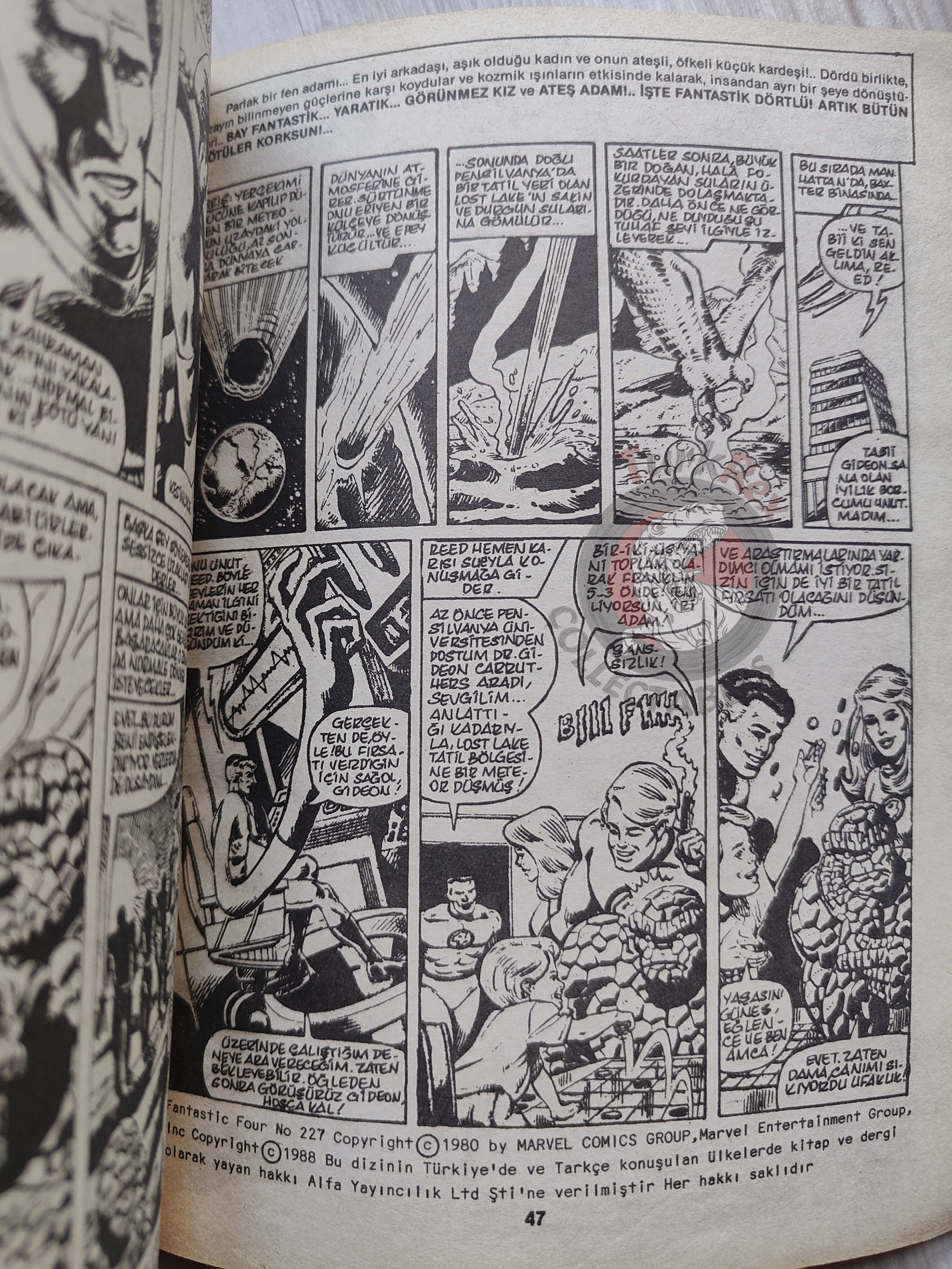 Fantastic Four #11 1988 Turkish Comic Turkey #225 #226 #227 #228
