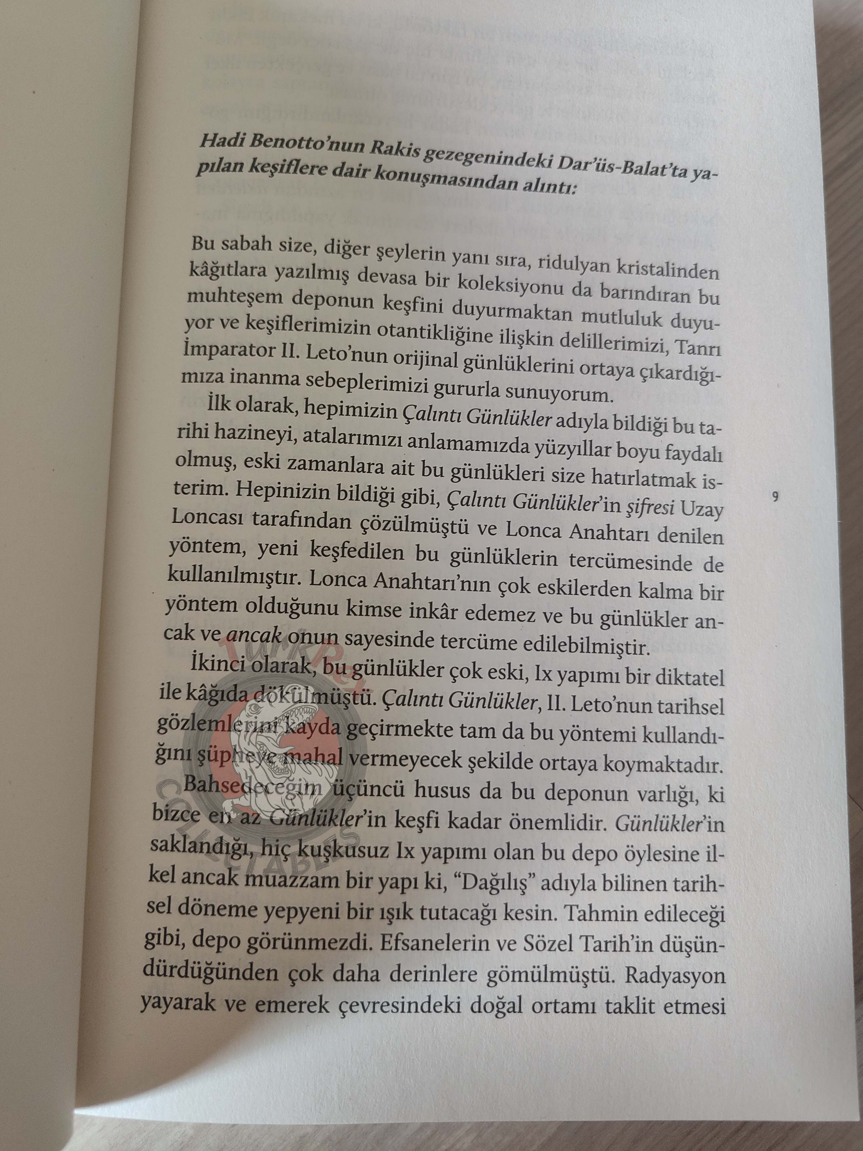Frank Herbert – God Emperor of Dune Turkish Book Turkey Dune Series