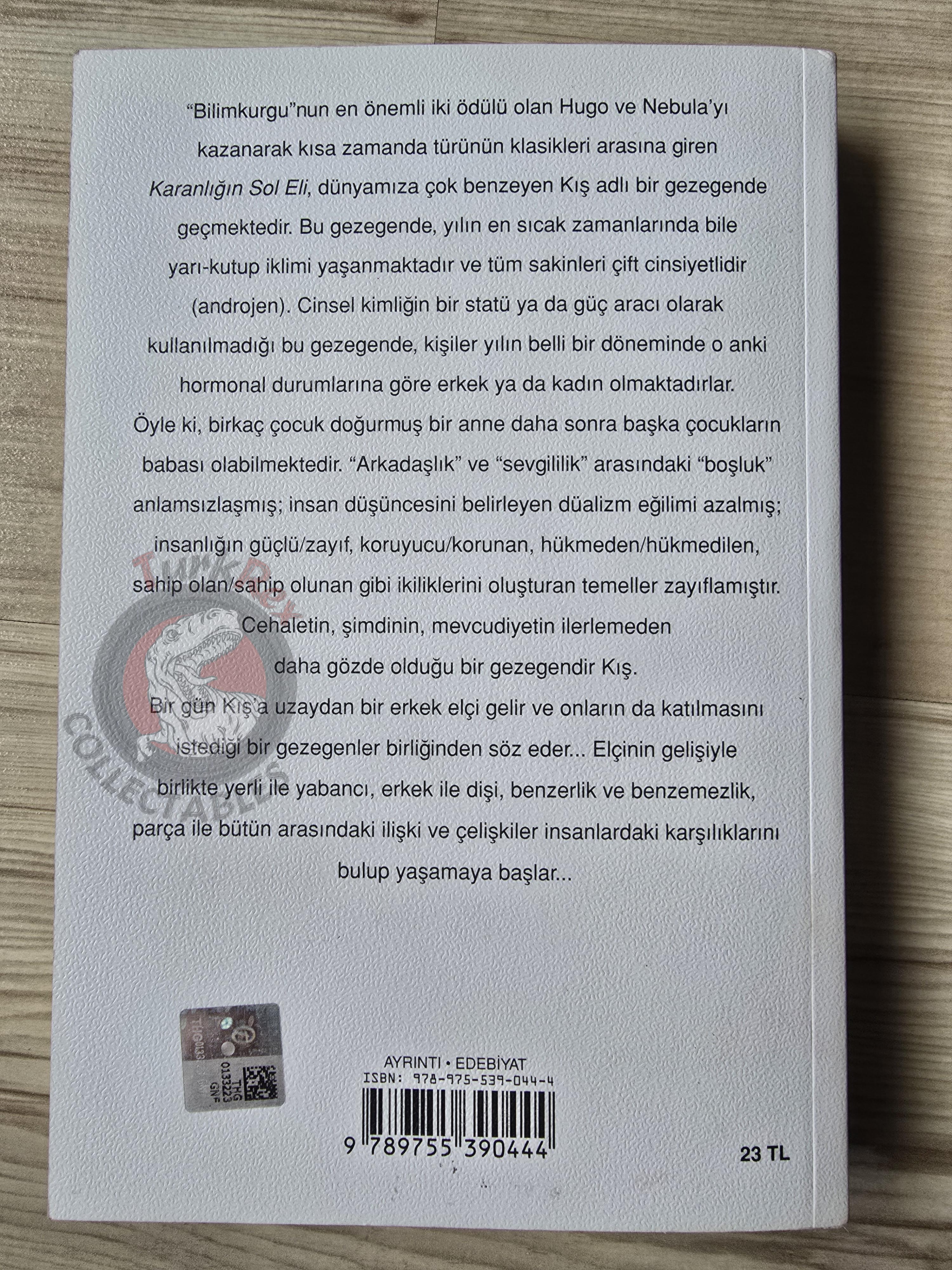 Ursula K. Le Guin – The Left Hand of Darkness 2017 Turkish Book Turkey