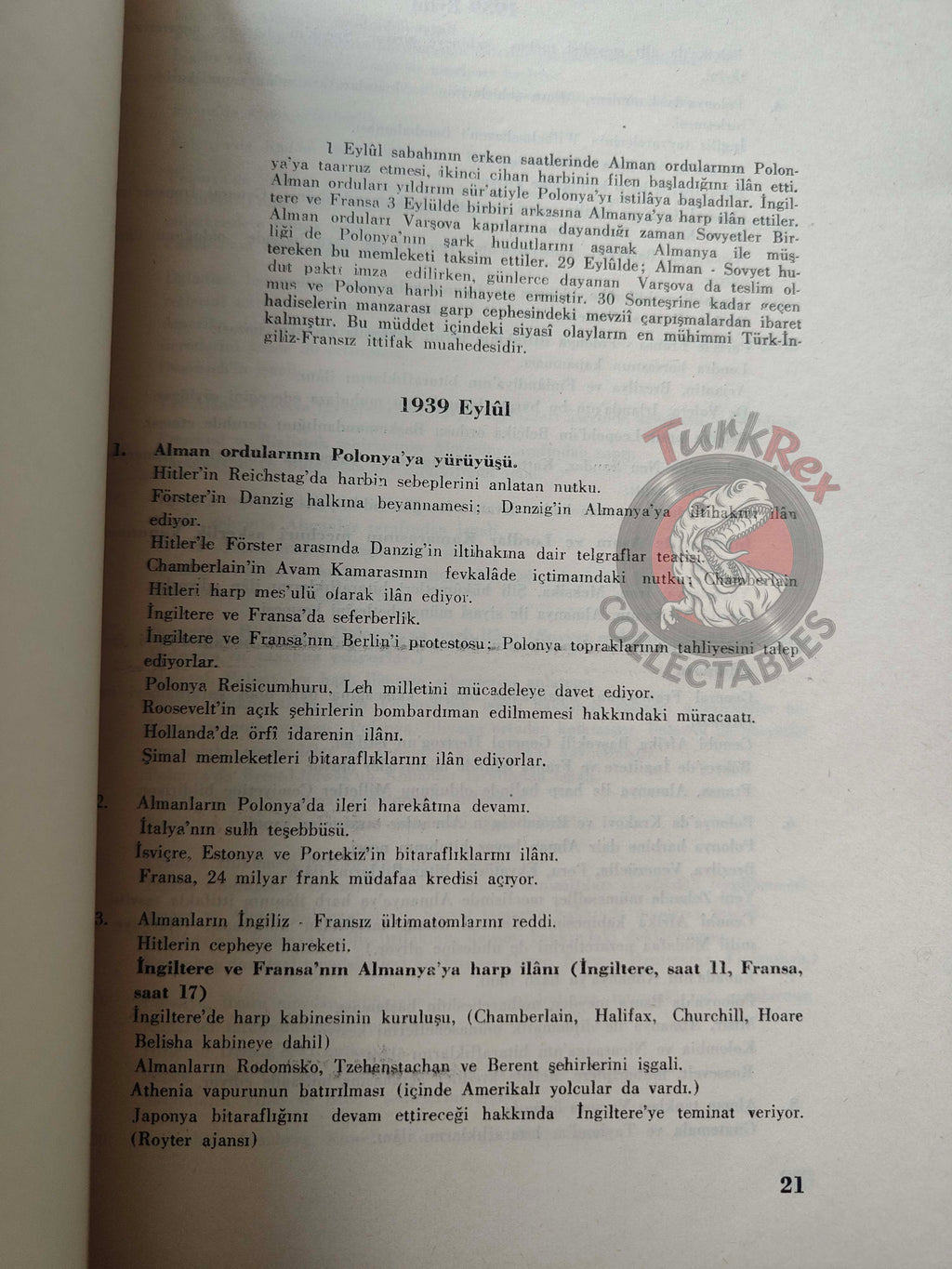 Chronology of the Second World War Vol I 1943 Turkish Book Turkey WW2