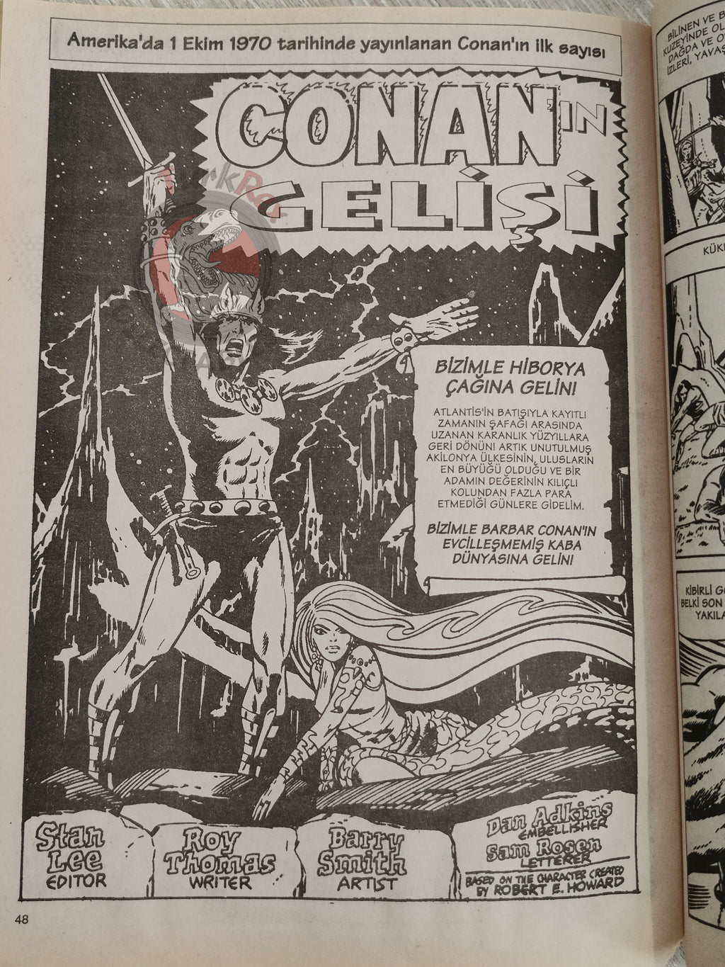 Conan #1 The Savage Sword of Conan #62 Turkish Comic Turkey The Barbarian #1