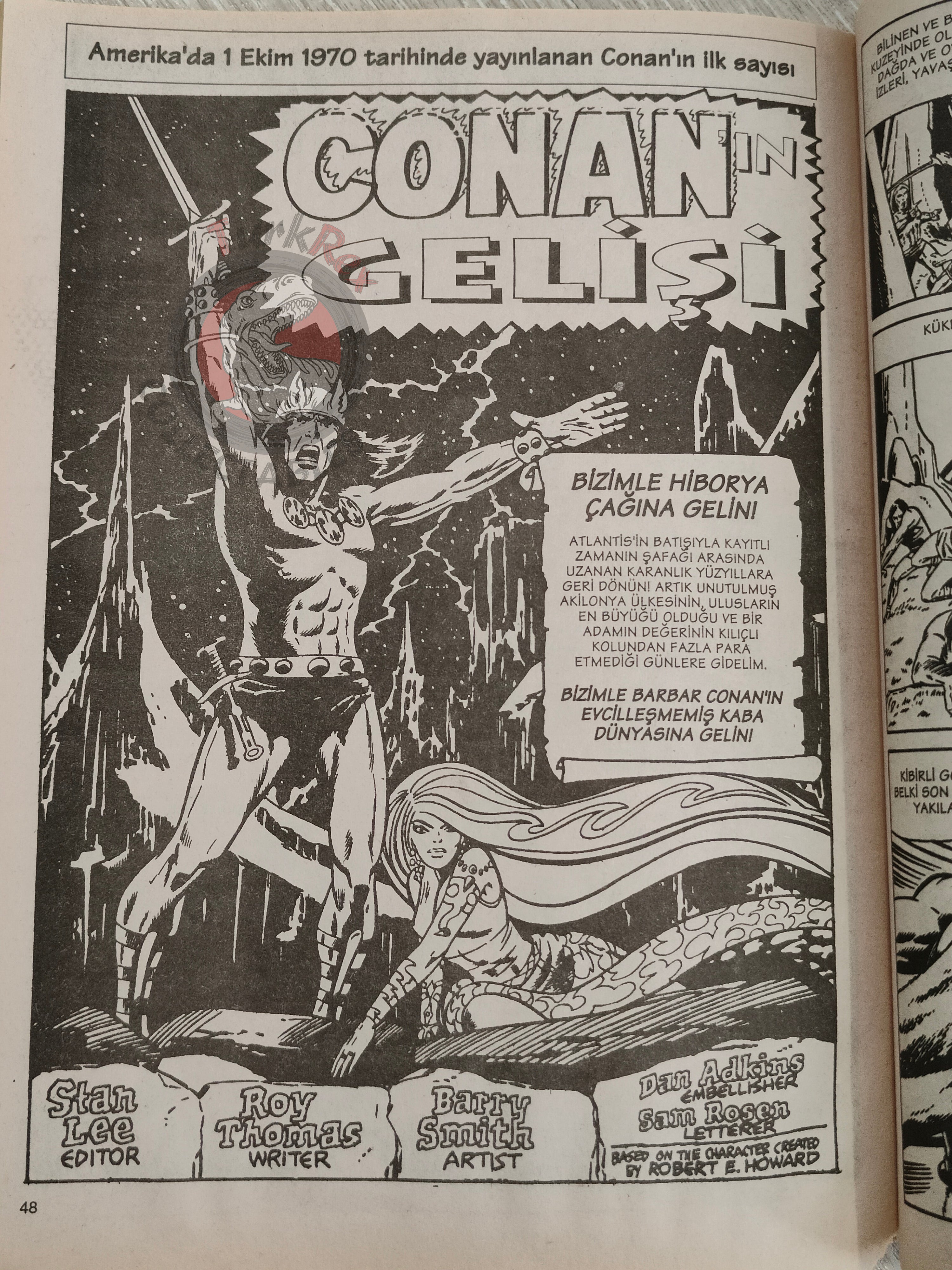 Conan #1 The Savage Sword of Conan #62 Turkish Comic Turkey The Barbarian #1